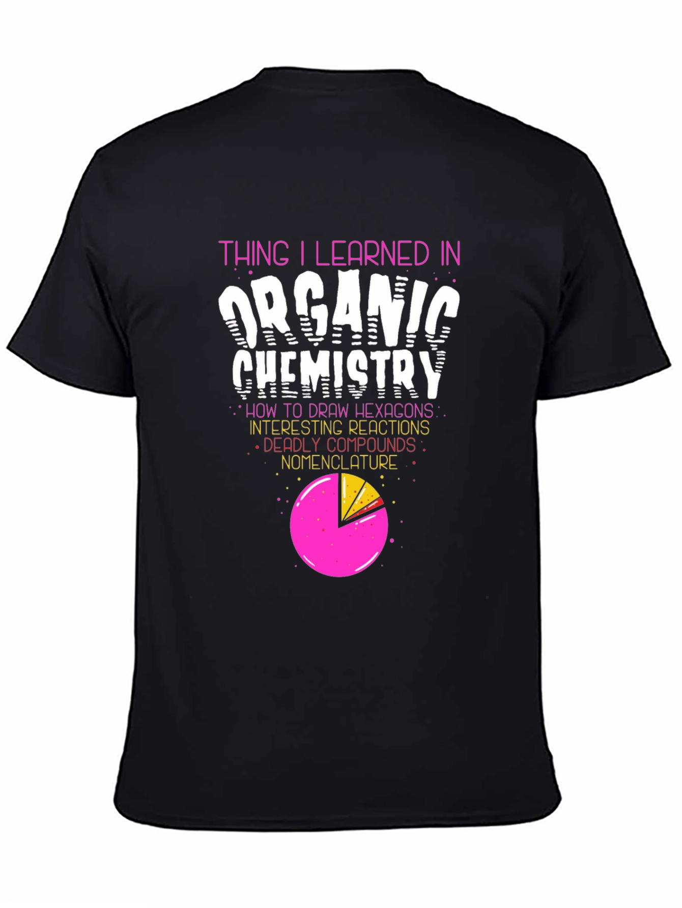 Organic Chemistry T-Shirt - Hexagons & Reactions!