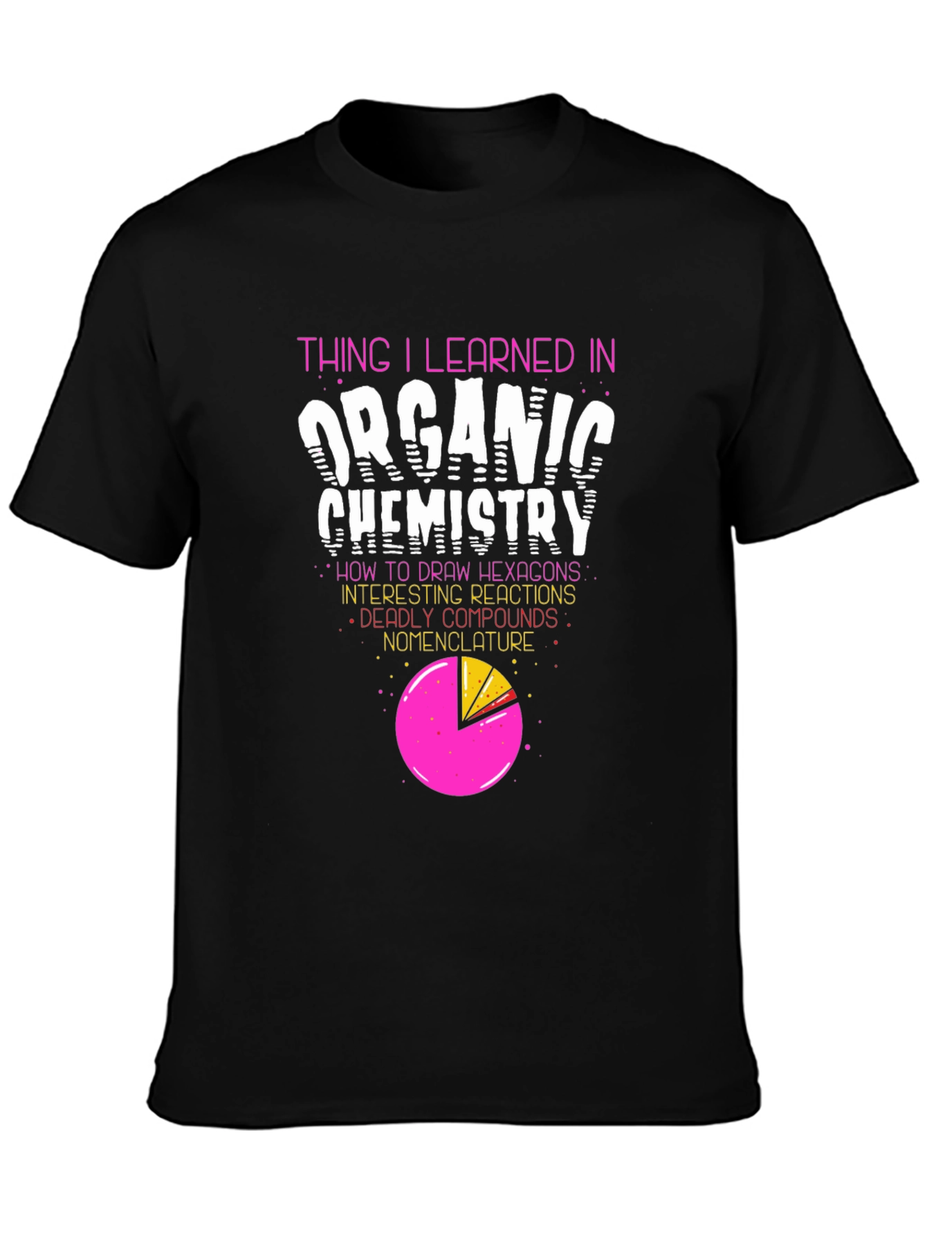 Organic Chemistry T-Shirt - Hexagons & Reactions!
