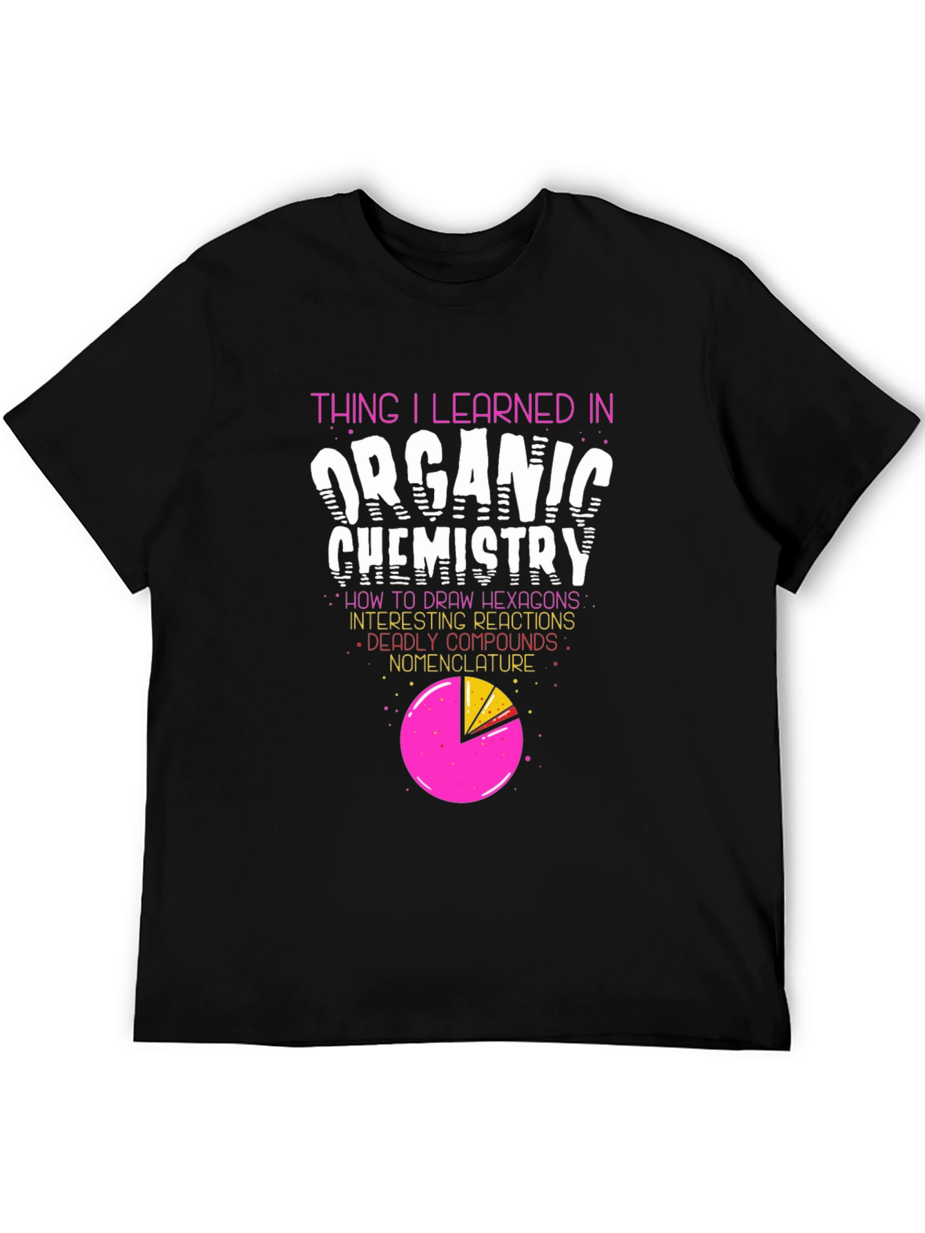 Organic Chemistry T-Shirt - Hexagons & Reactions!