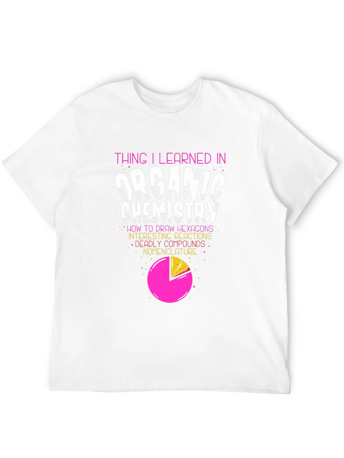 Organic Chemistry T-Shirt - Hexagons & Reactions!