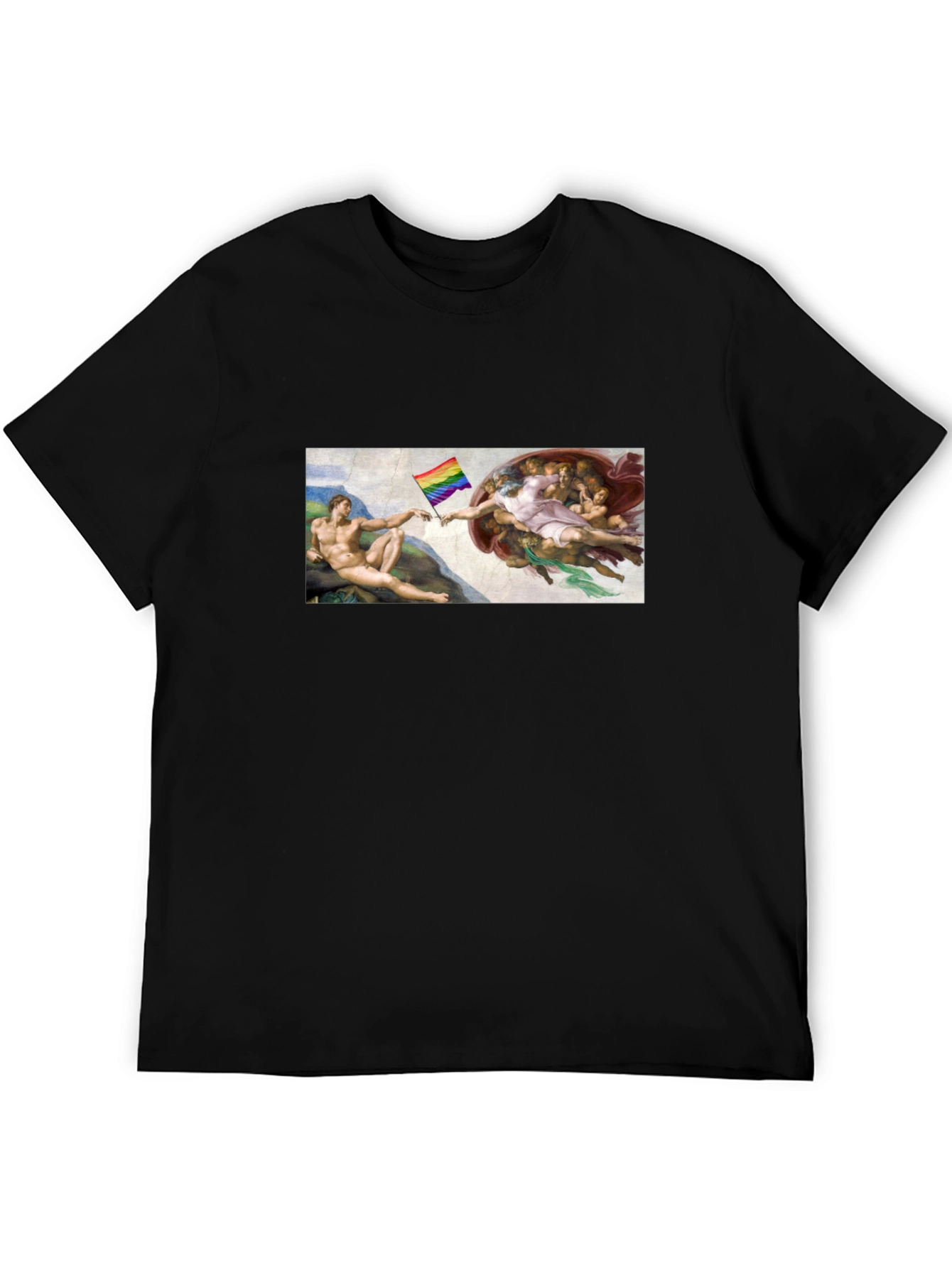 LGBTQ+ Creation of Adam Black T-Shirt