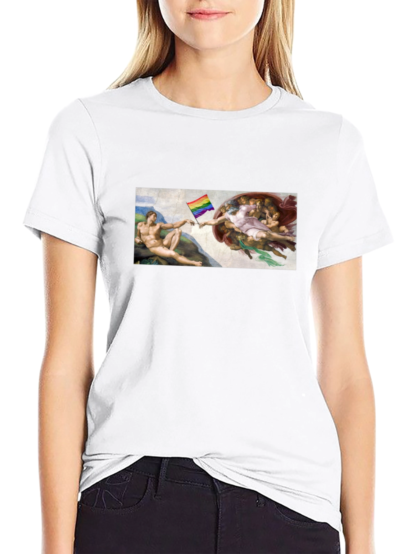 LGBTQ+ Creation of Adam Black T-Shirt
