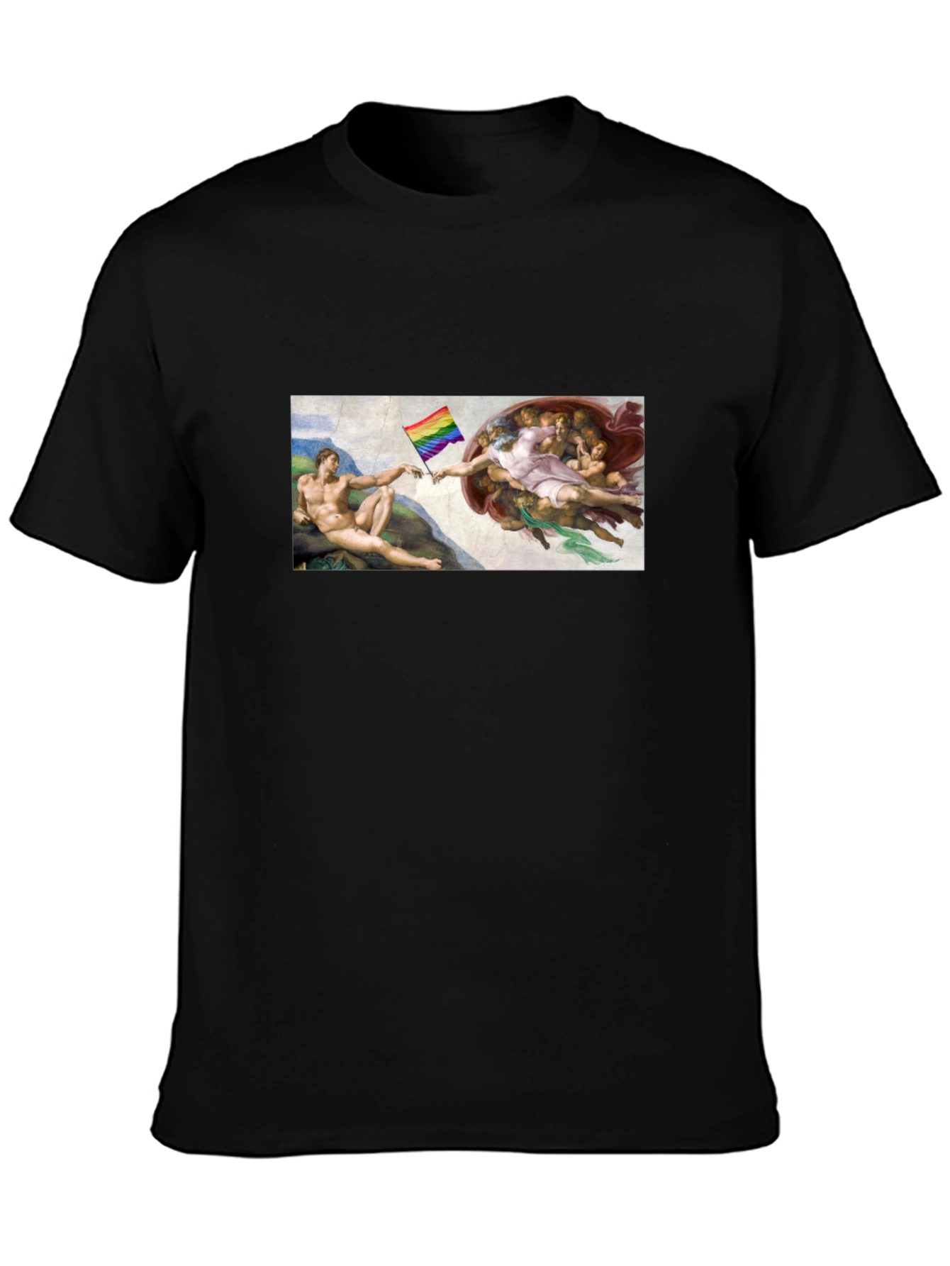 LGBTQ+ Creation of Adam Black T-Shirt