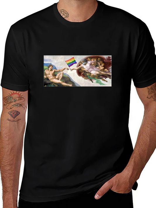 LGBTQ+ Creation of Adam Black T-Shirt