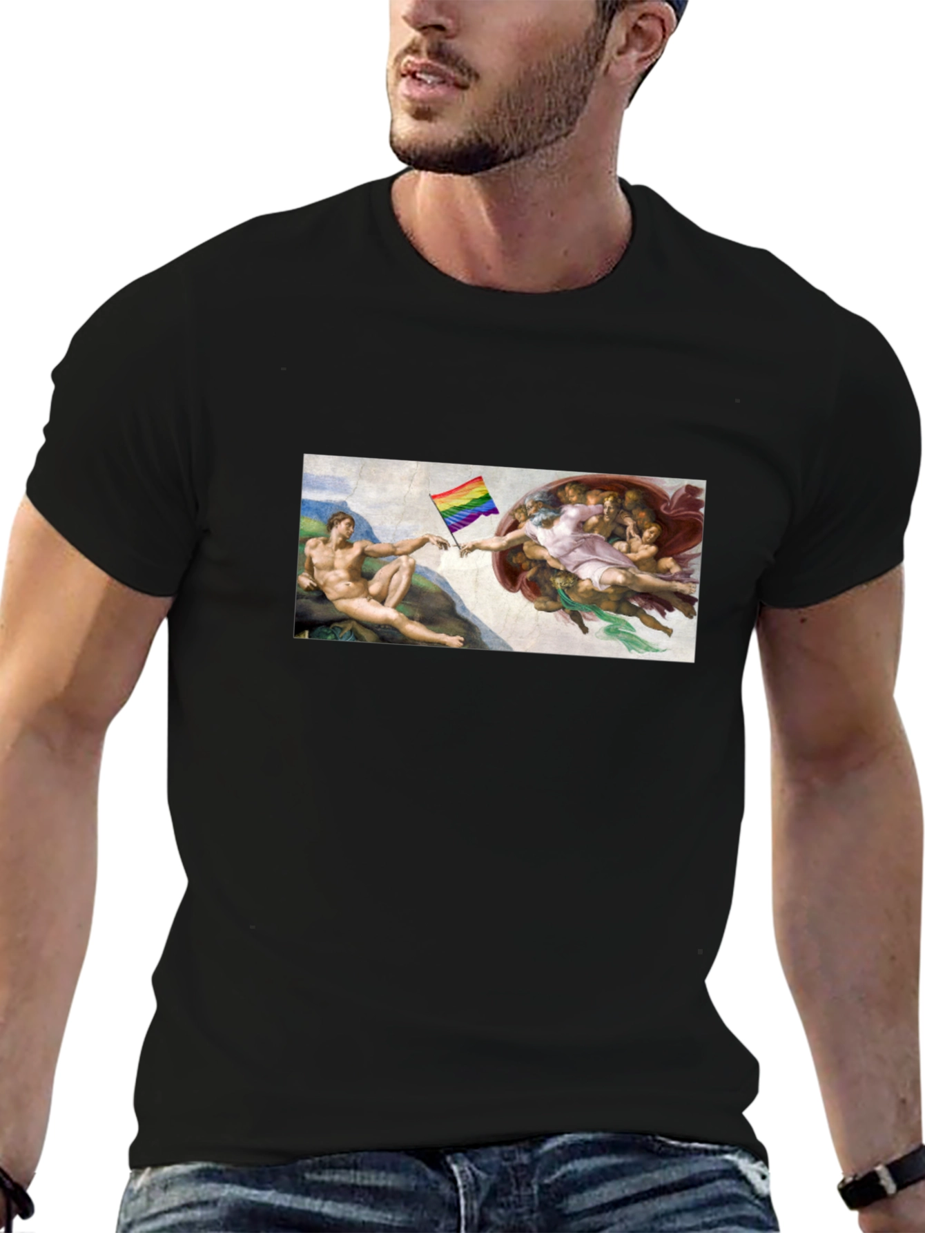 LGBTQ+ Creation of Adam Black T-Shirt