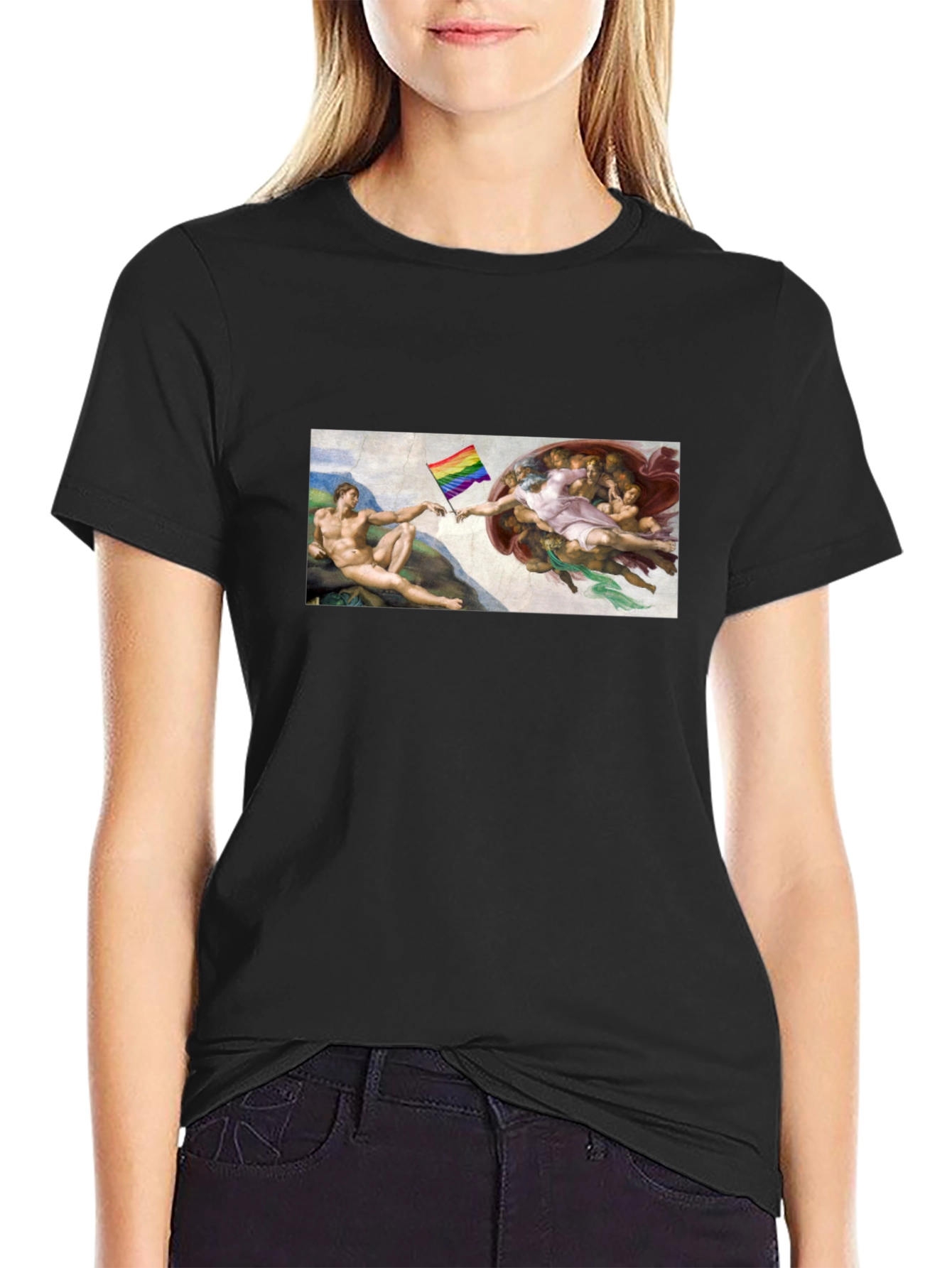LGBTQ+ Creation of Adam Black T-Shirt