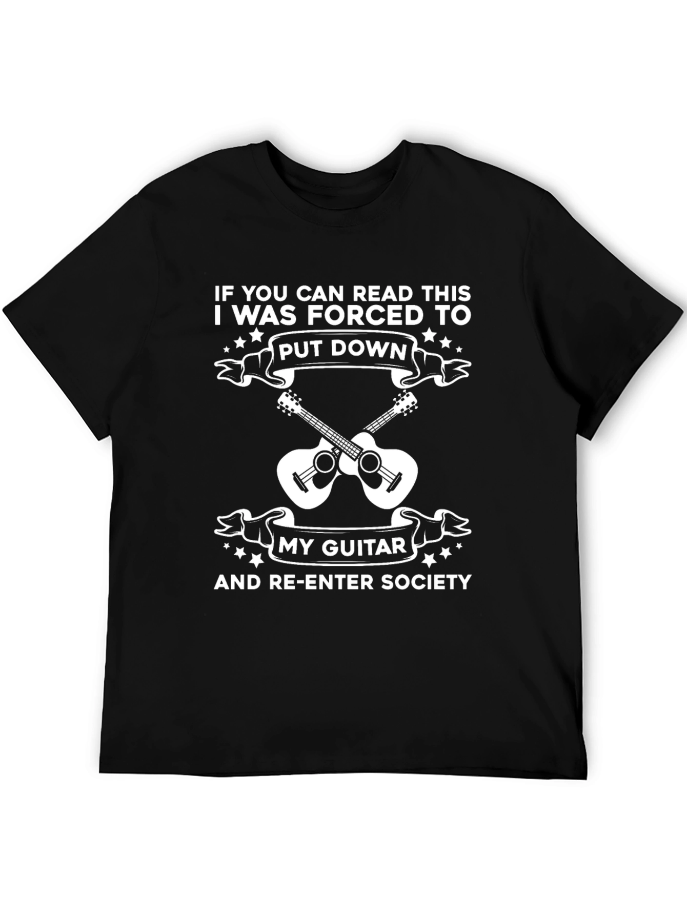 Funny Guitar T-Shirt: If You Can Read This...