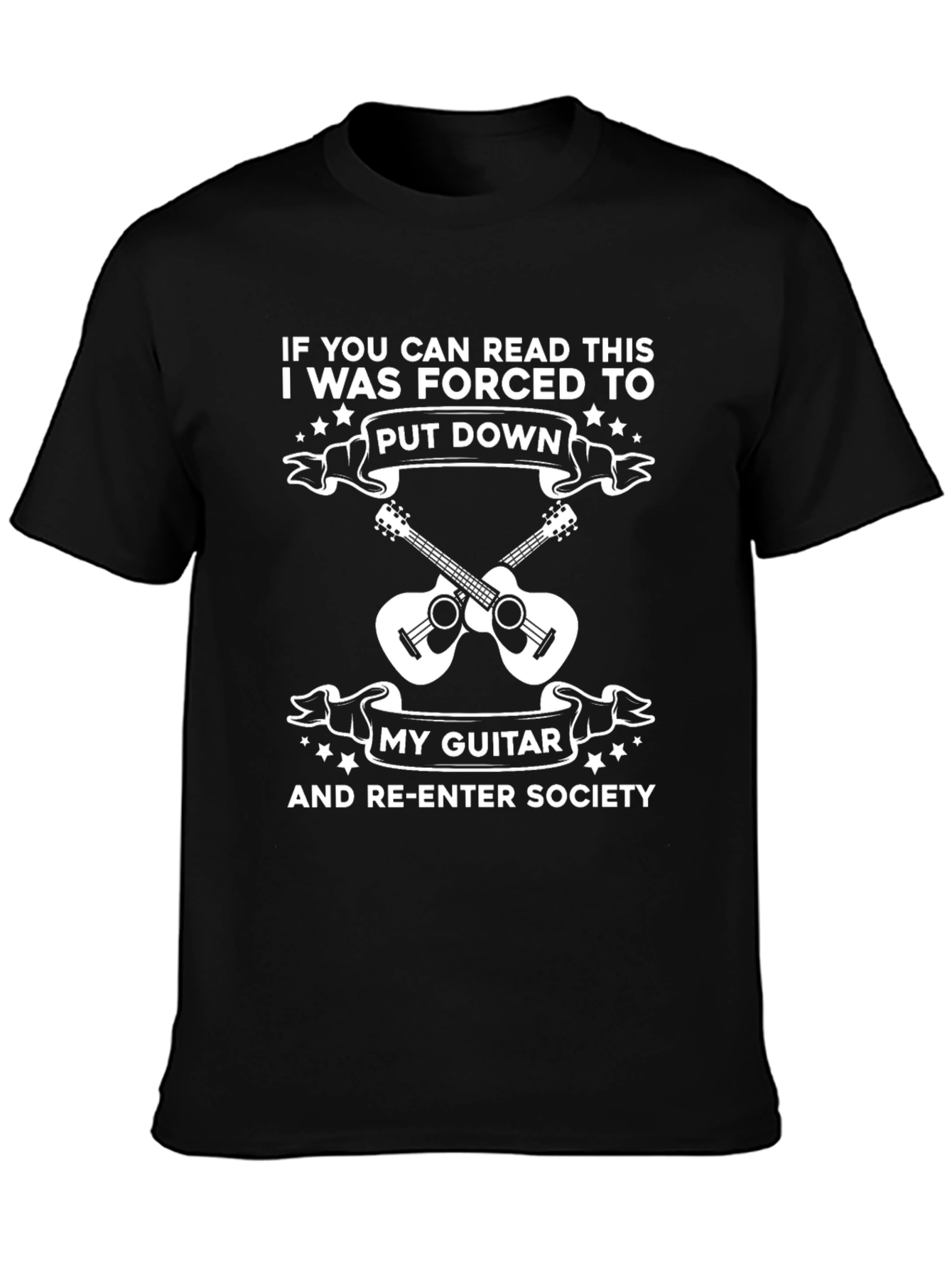 Funny Guitar T-Shirt: If You Can Read This...