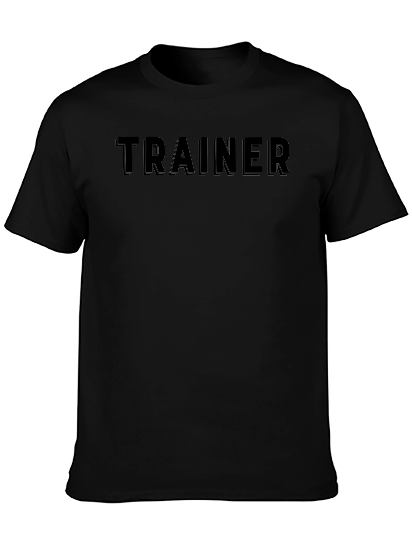 Trainer Black Crewneck T-Shirt