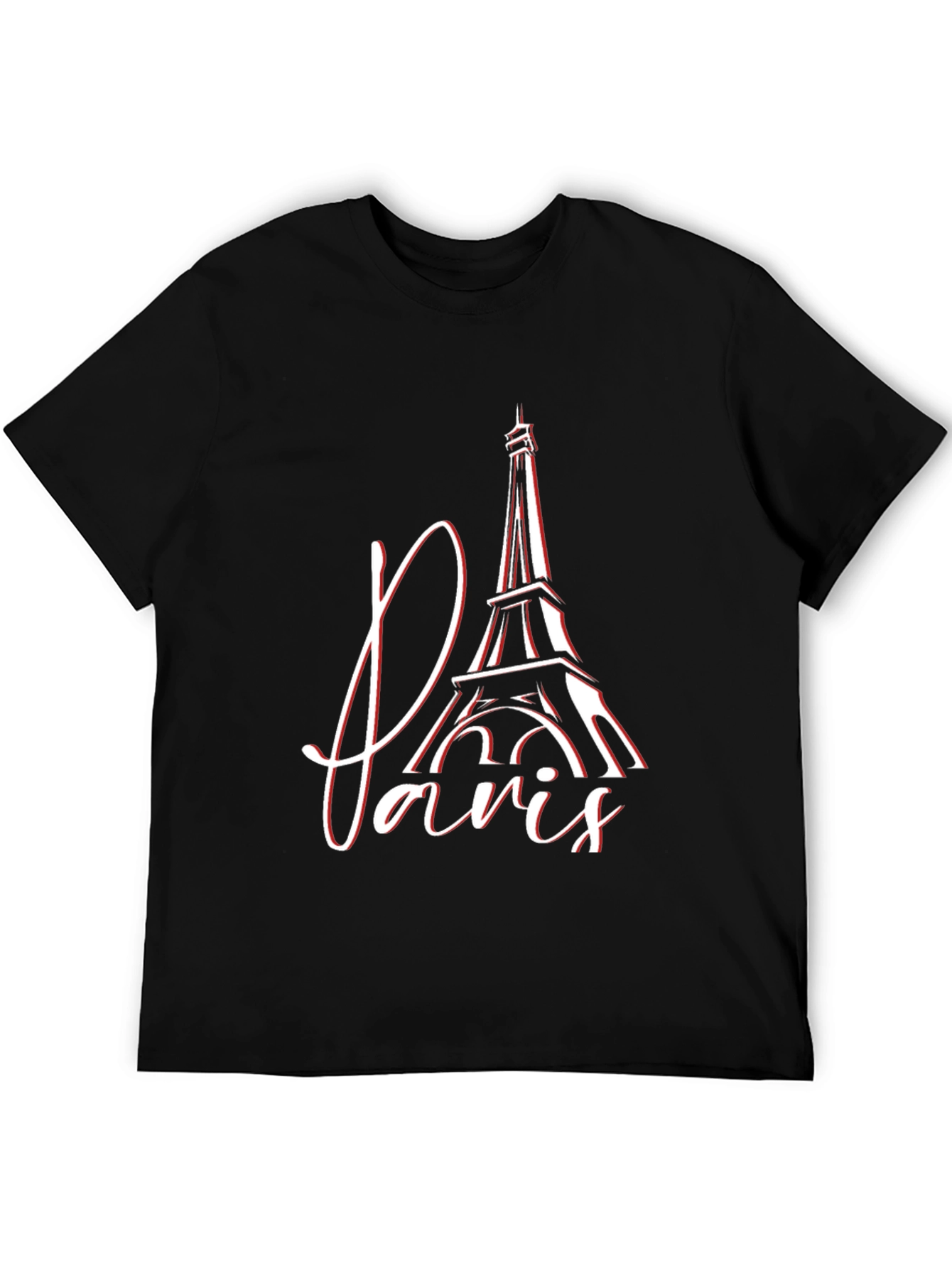 Paris Eiffel Tower Graphic Tee - Stylish Mens T-Shirt