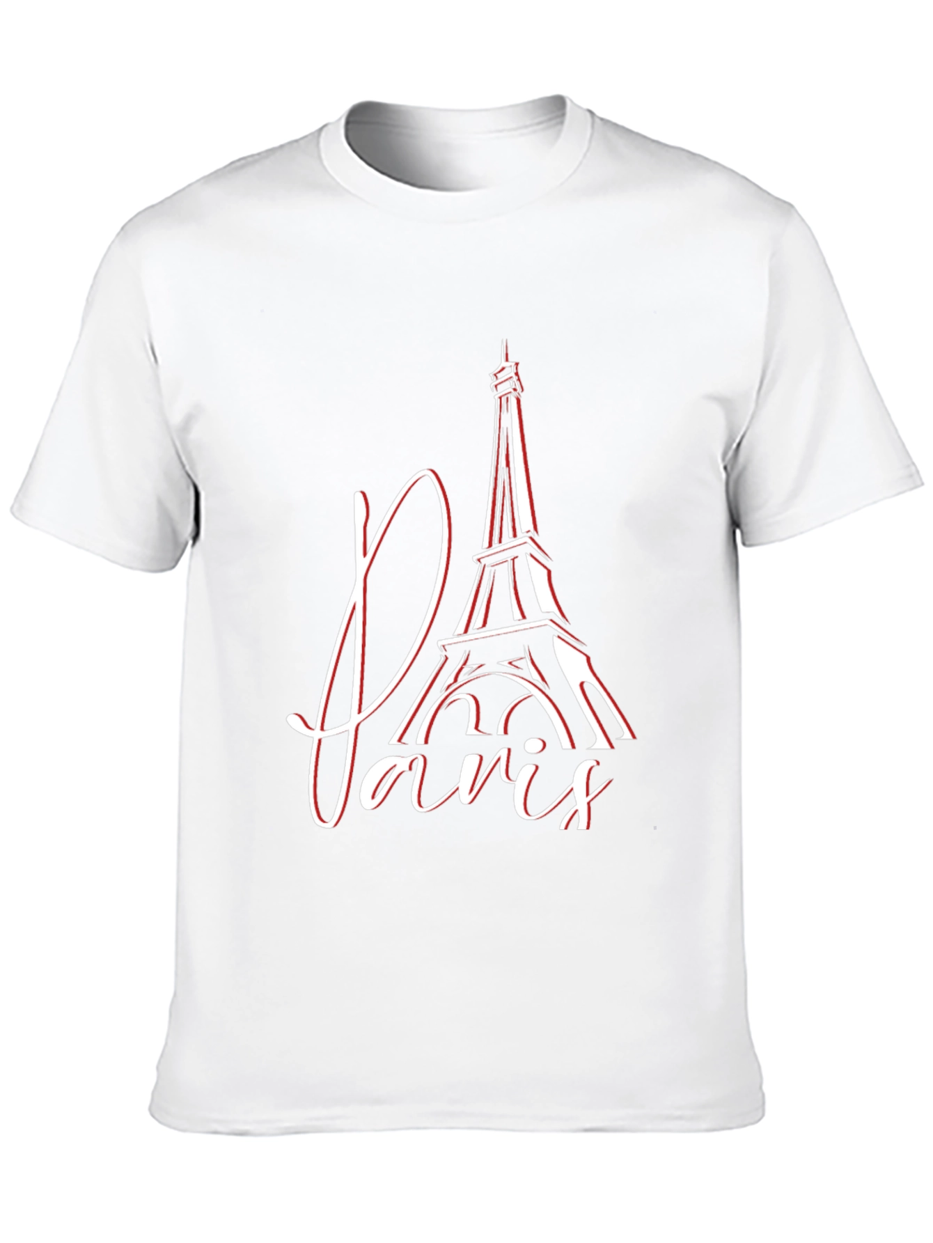 Paris Eiffel Tower Graphic Tee - Stylish Mens T-Shirt