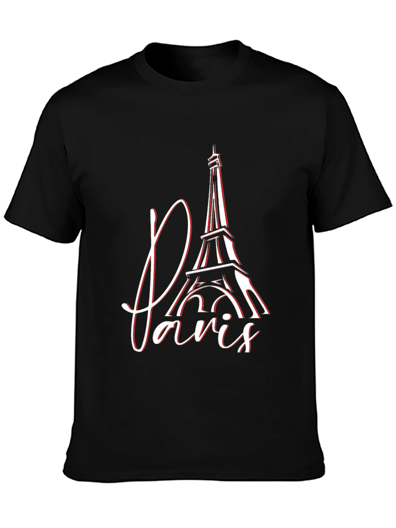 Paris Eiffel Tower Graphic Tee - Stylish Mens T-Shirt