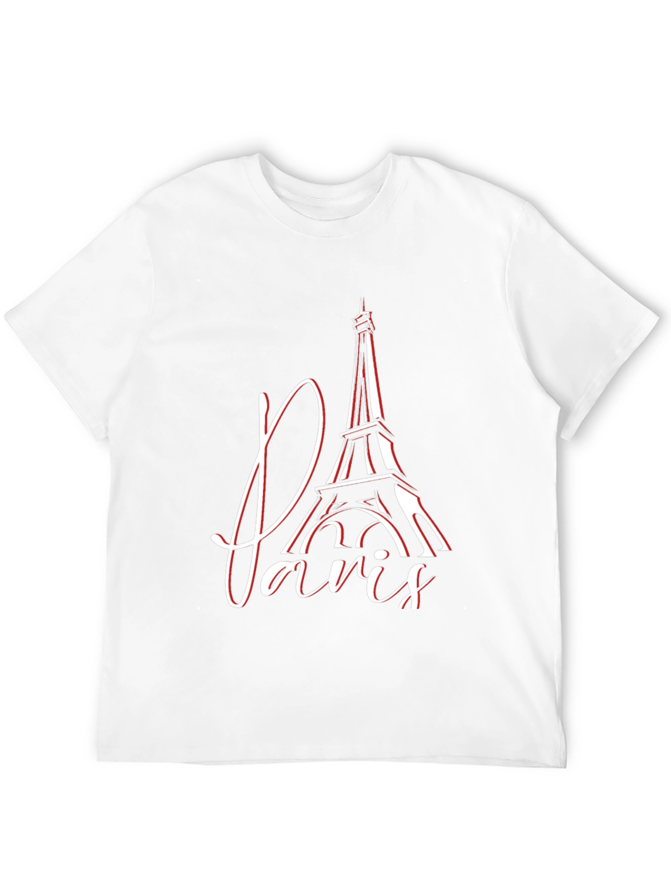 Paris Eiffel Tower Graphic Tee - Stylish Mens T-Shirt