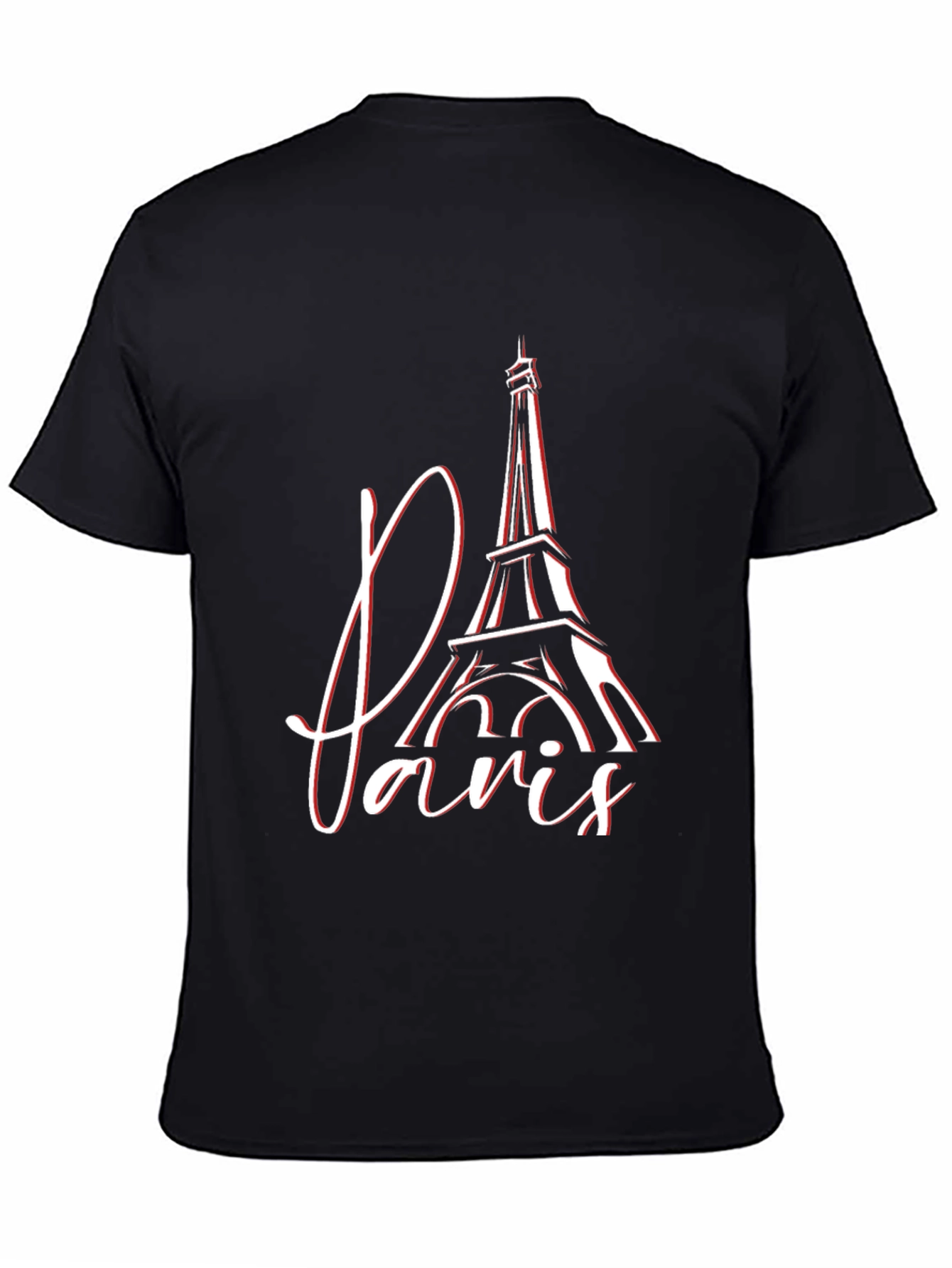 Paris Eiffel Tower Graphic Tee - Stylish Mens T-Shirt