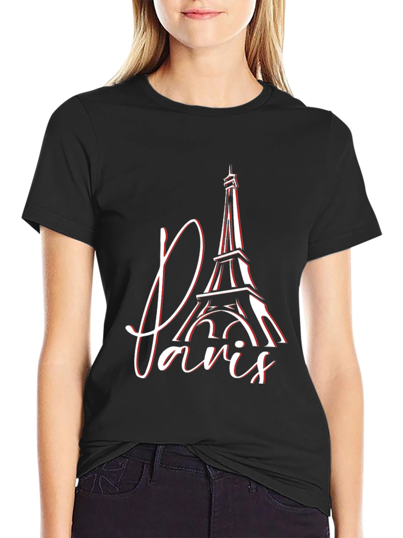 Paris Eiffel Tower Graphic Tee - Stylish Mens T-Shirt