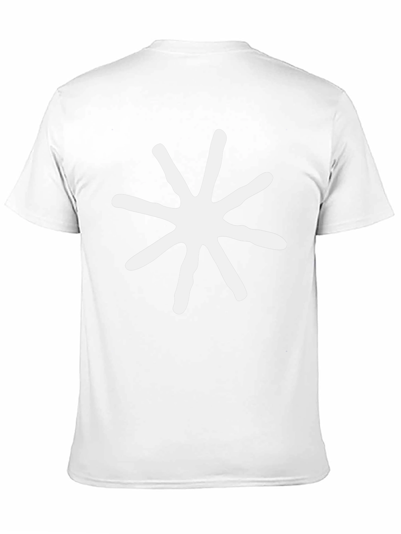 Abstract Star Graphic Tee - Modern Casual Black T-Shirt