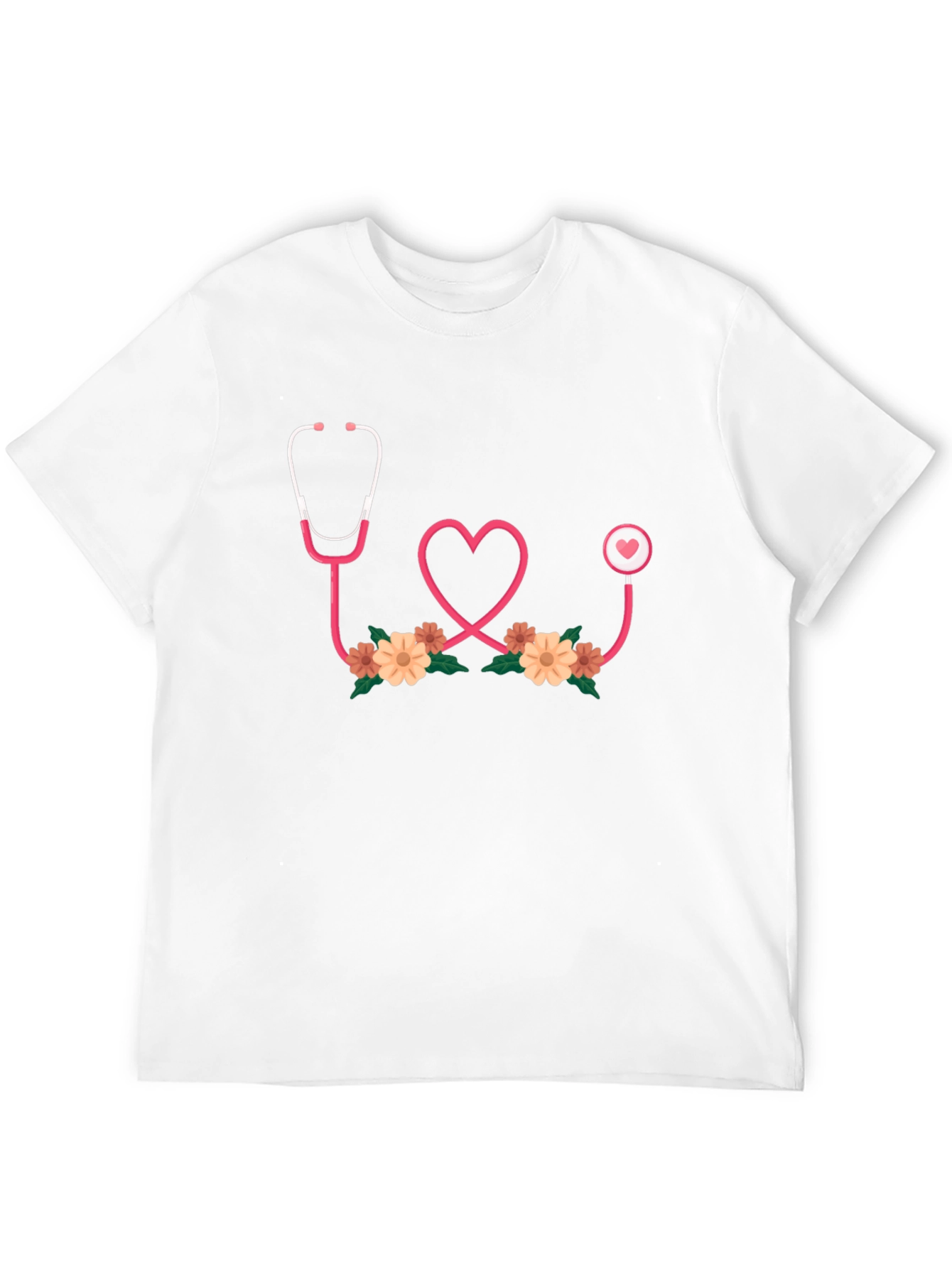 Heart Stethoscope Graphic Tee - Medical Love Shirt