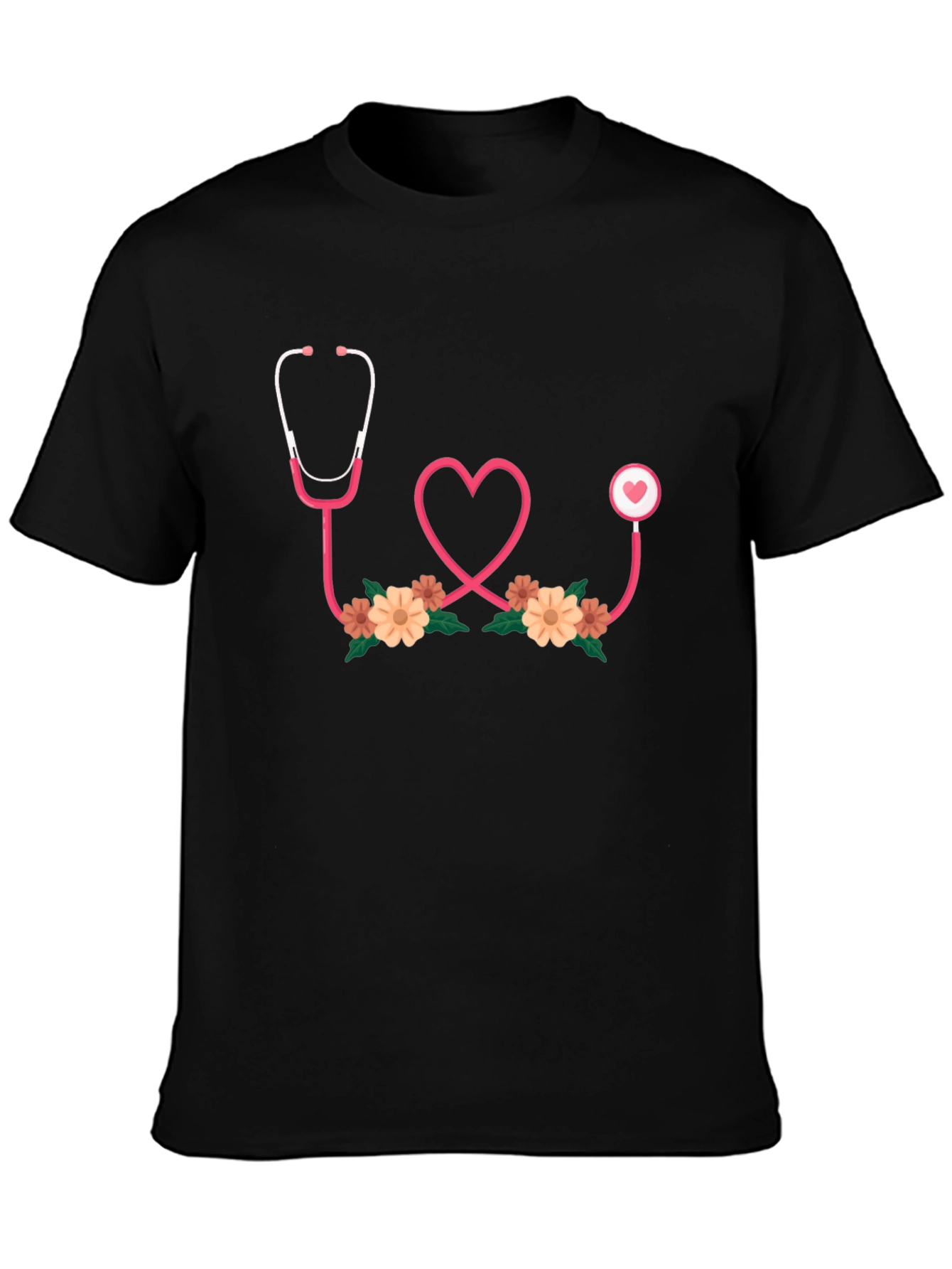 Heart Stethoscope Graphic Tee - Medical Love Shirt
