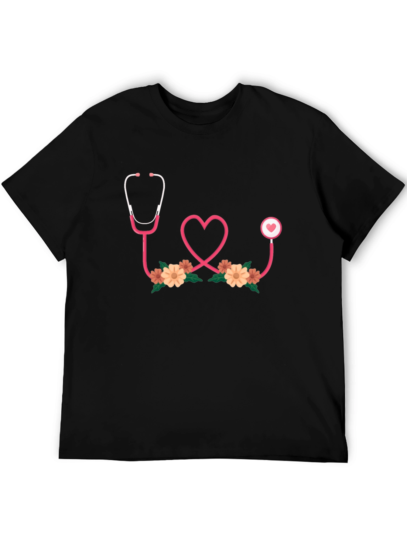 Heart Stethoscope Graphic Tee - Medical Love Shirt