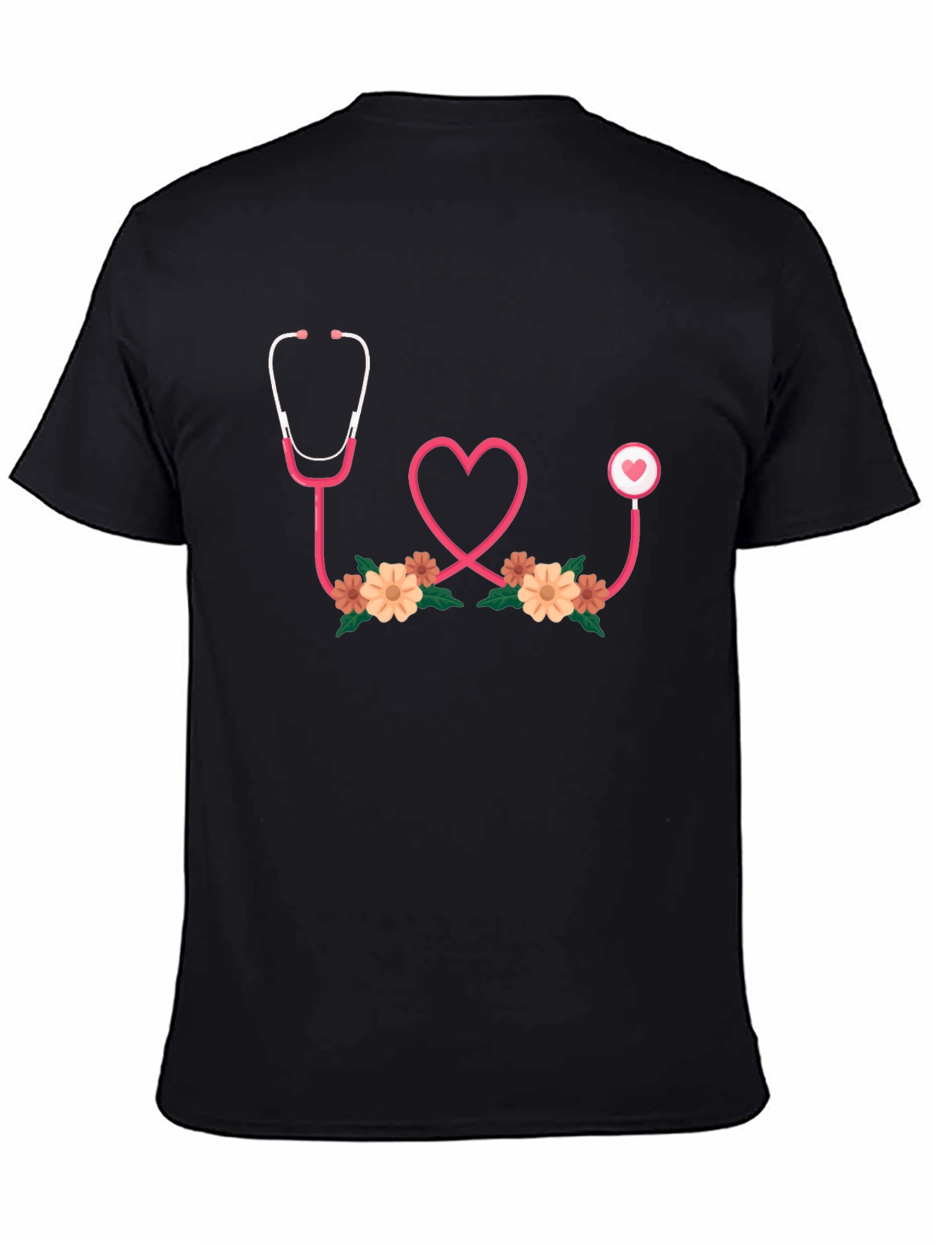 Heart Stethoscope Graphic Tee - Medical Love Shirt