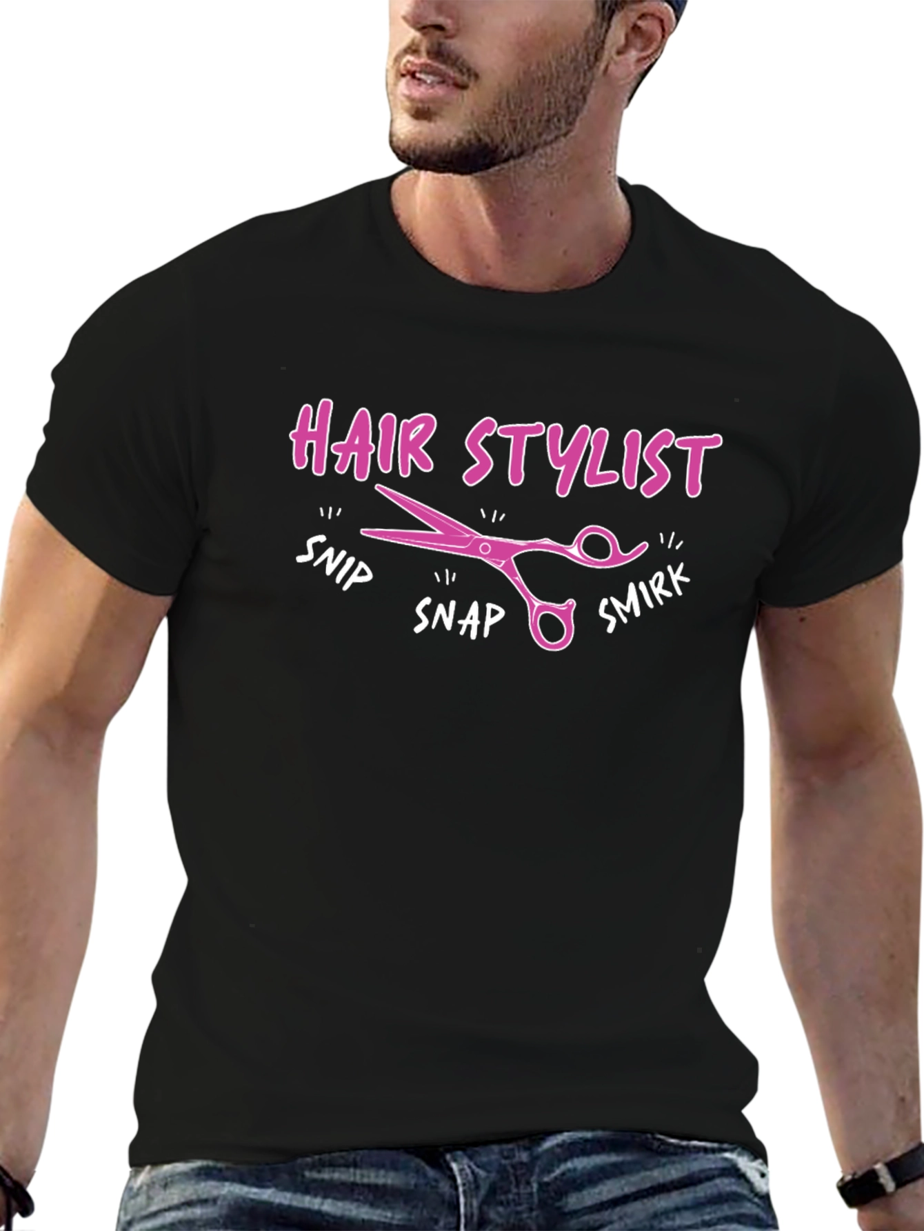 Hair Stylist T-Shirt - Snip Snap Smirk!