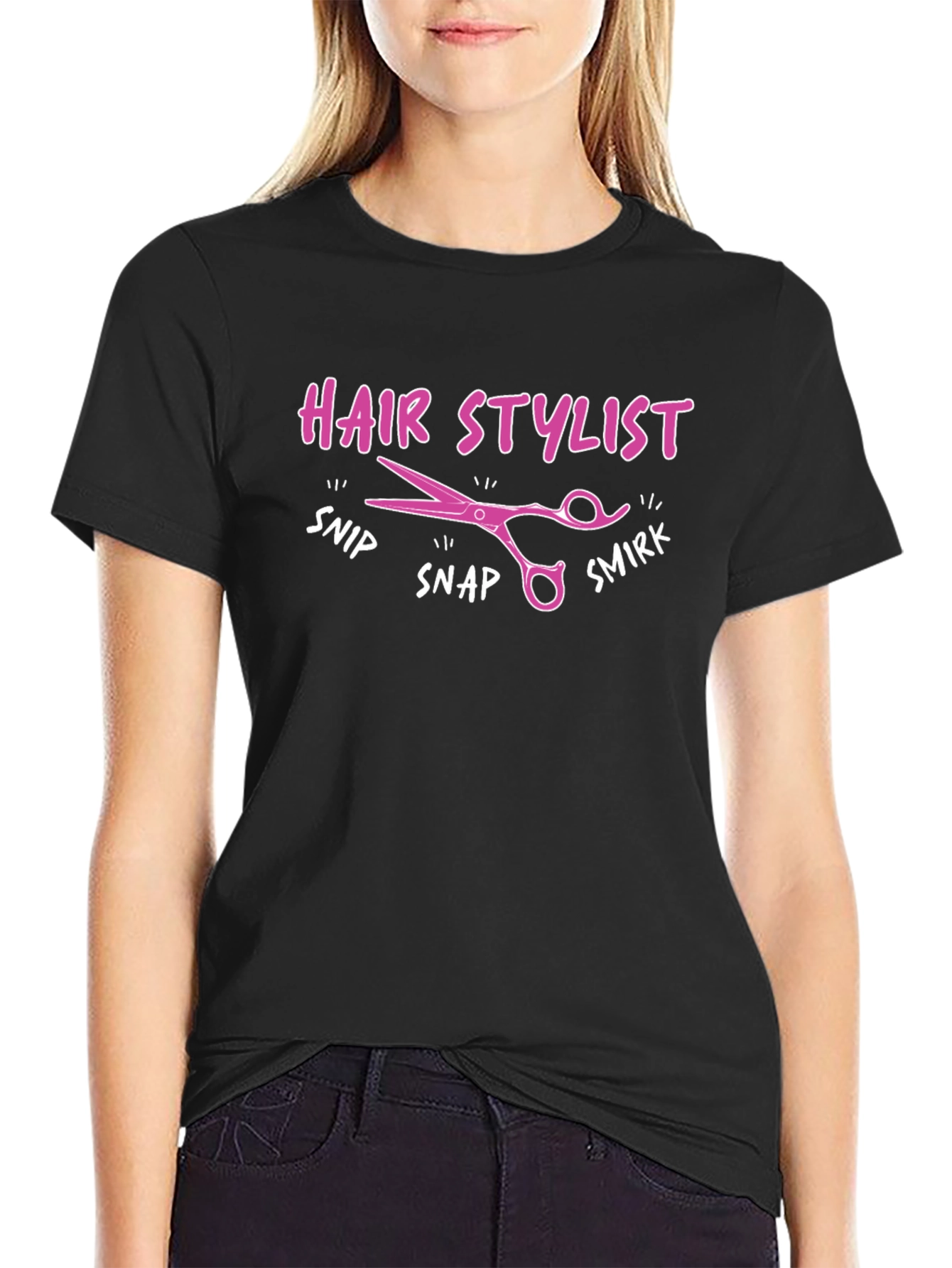 Hair Stylist T-Shirt - Snip Snap Smirk!