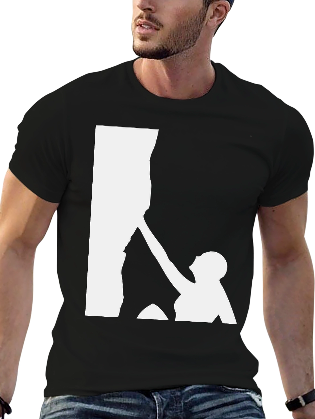 Rock Climbing Graphic Tee - Black