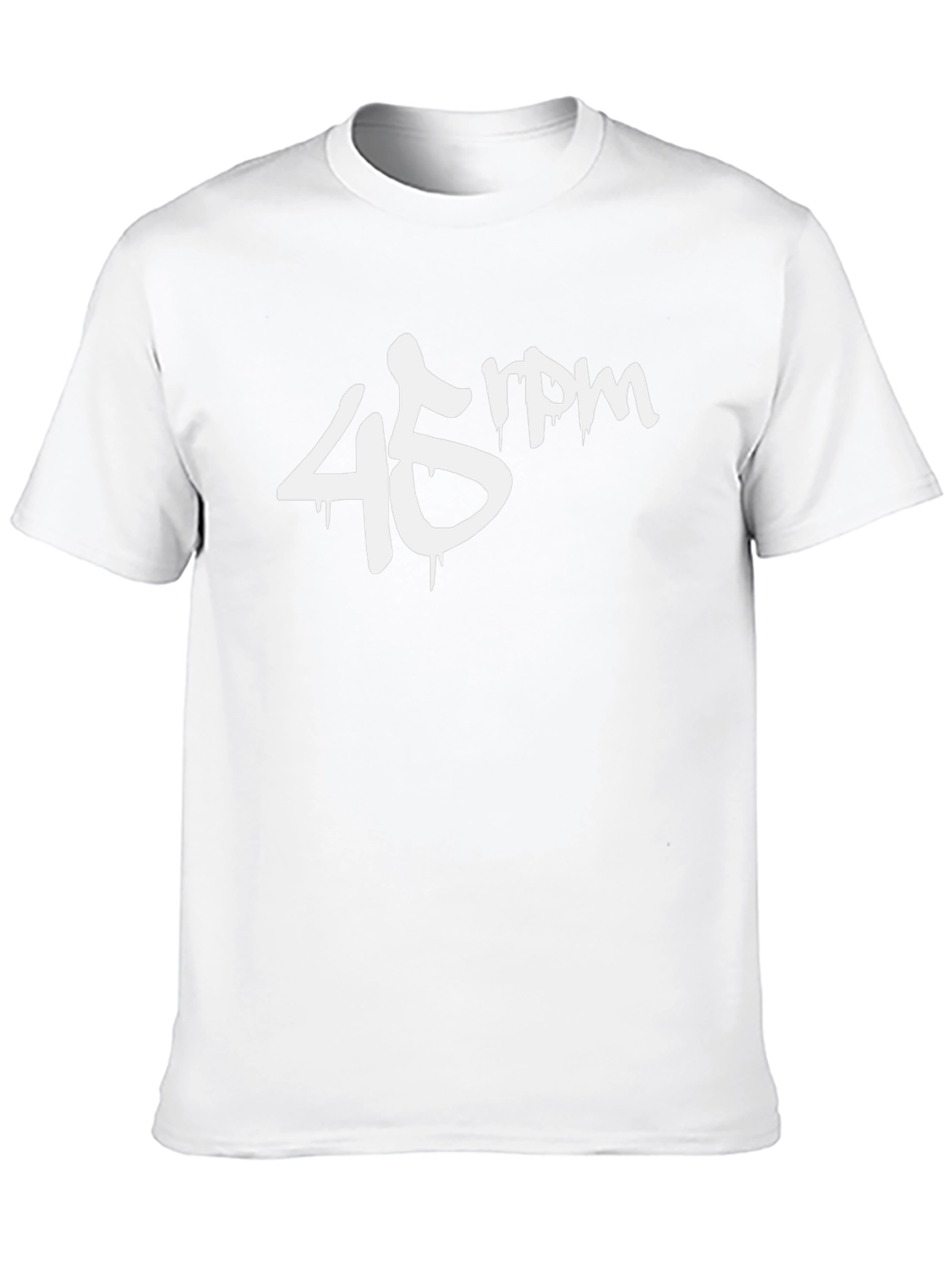 45 RPM Graphic Tee - Stylish Black Cotton T-Shirt