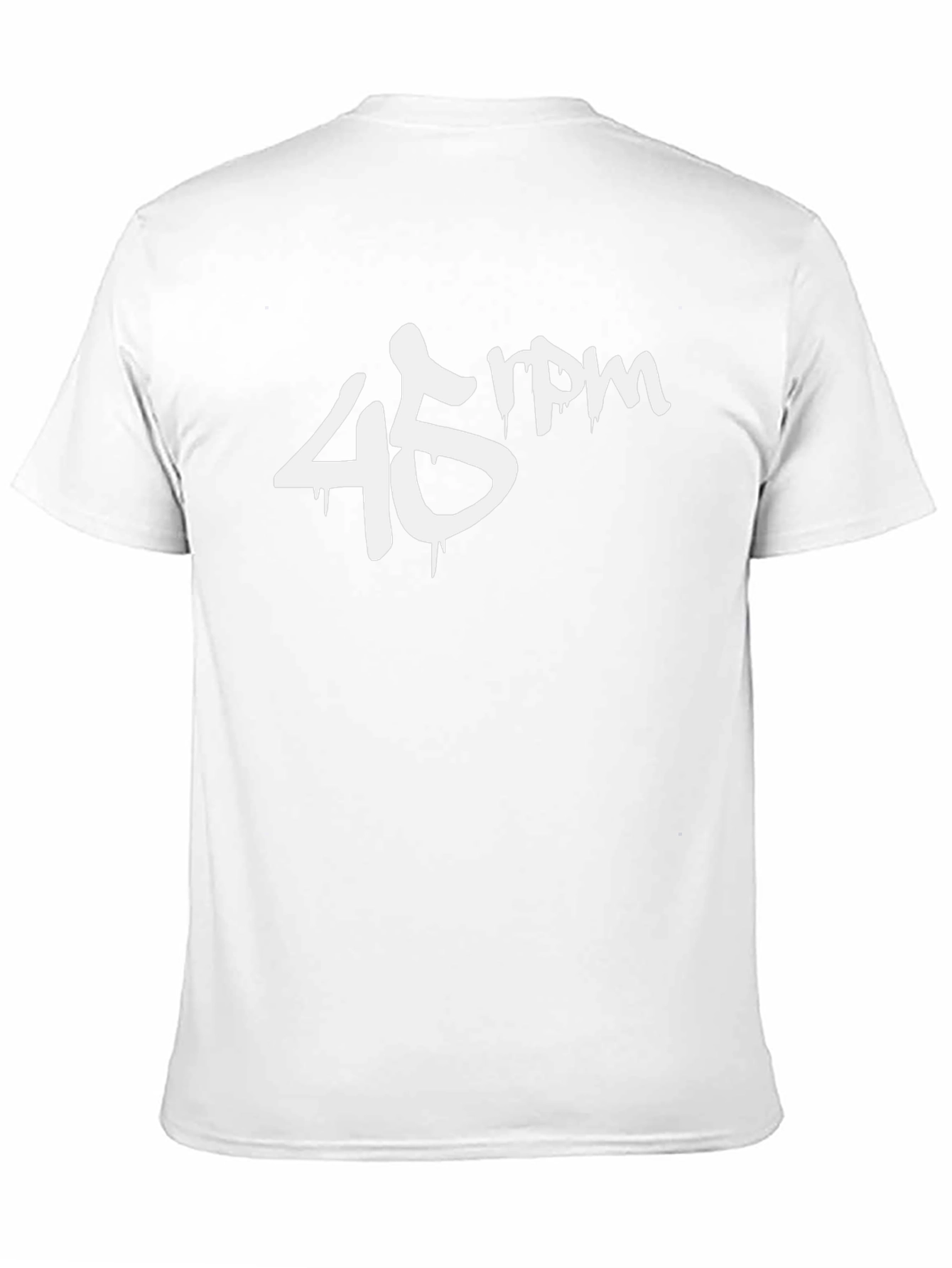 45 RPM Graphic Tee - Stylish Black Cotton T-Shirt