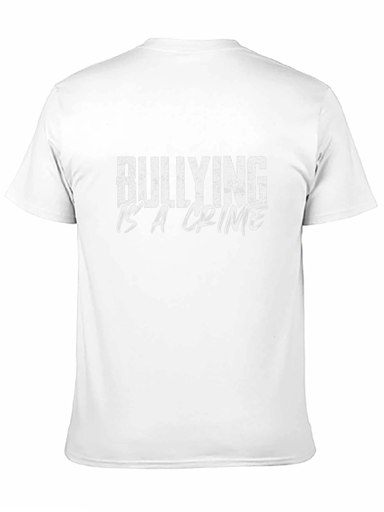 Bullying Is A Crime Black Graphic T-Shirt