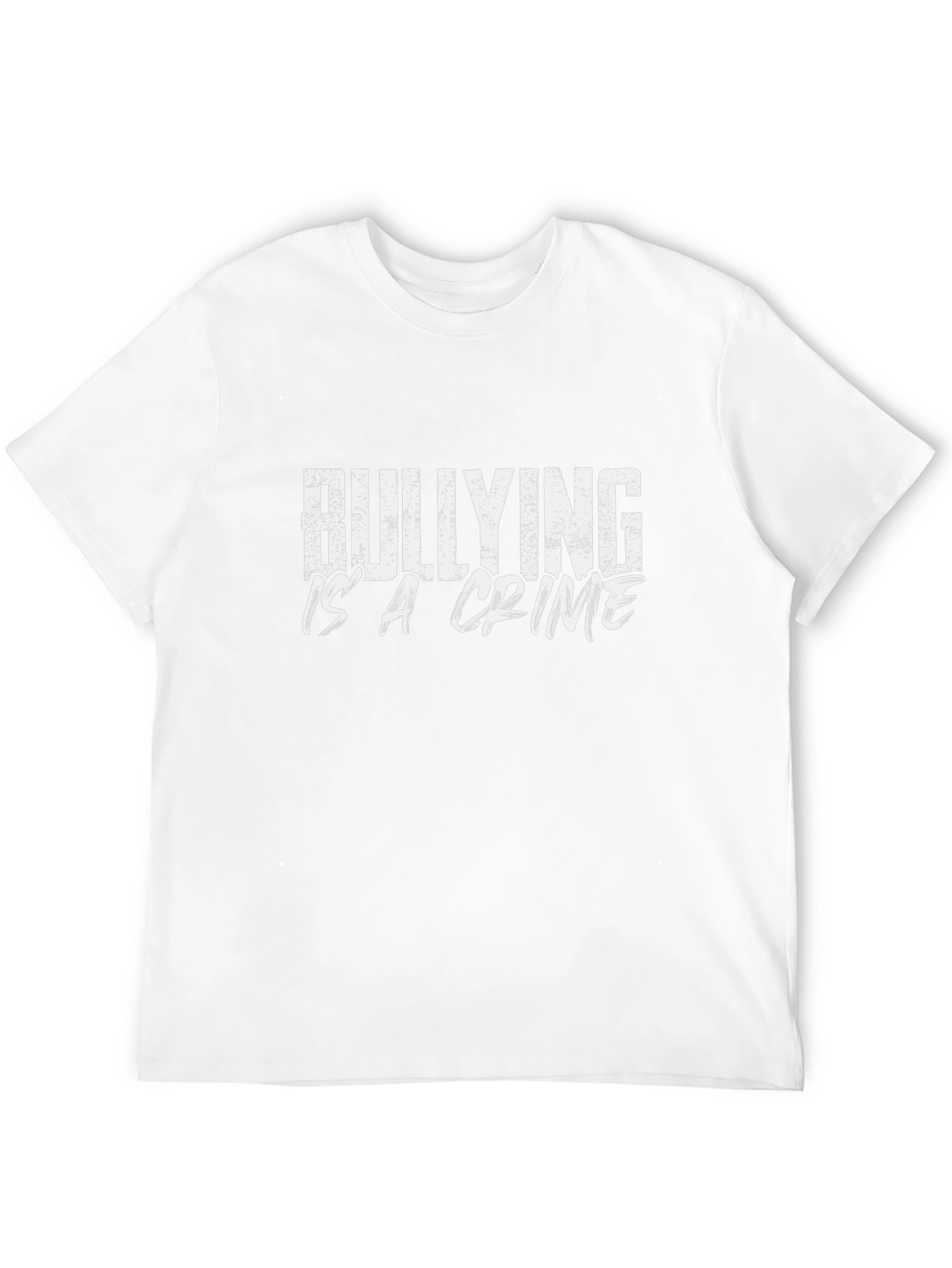 Bullying Is A Crime Black Graphic T-Shirt
