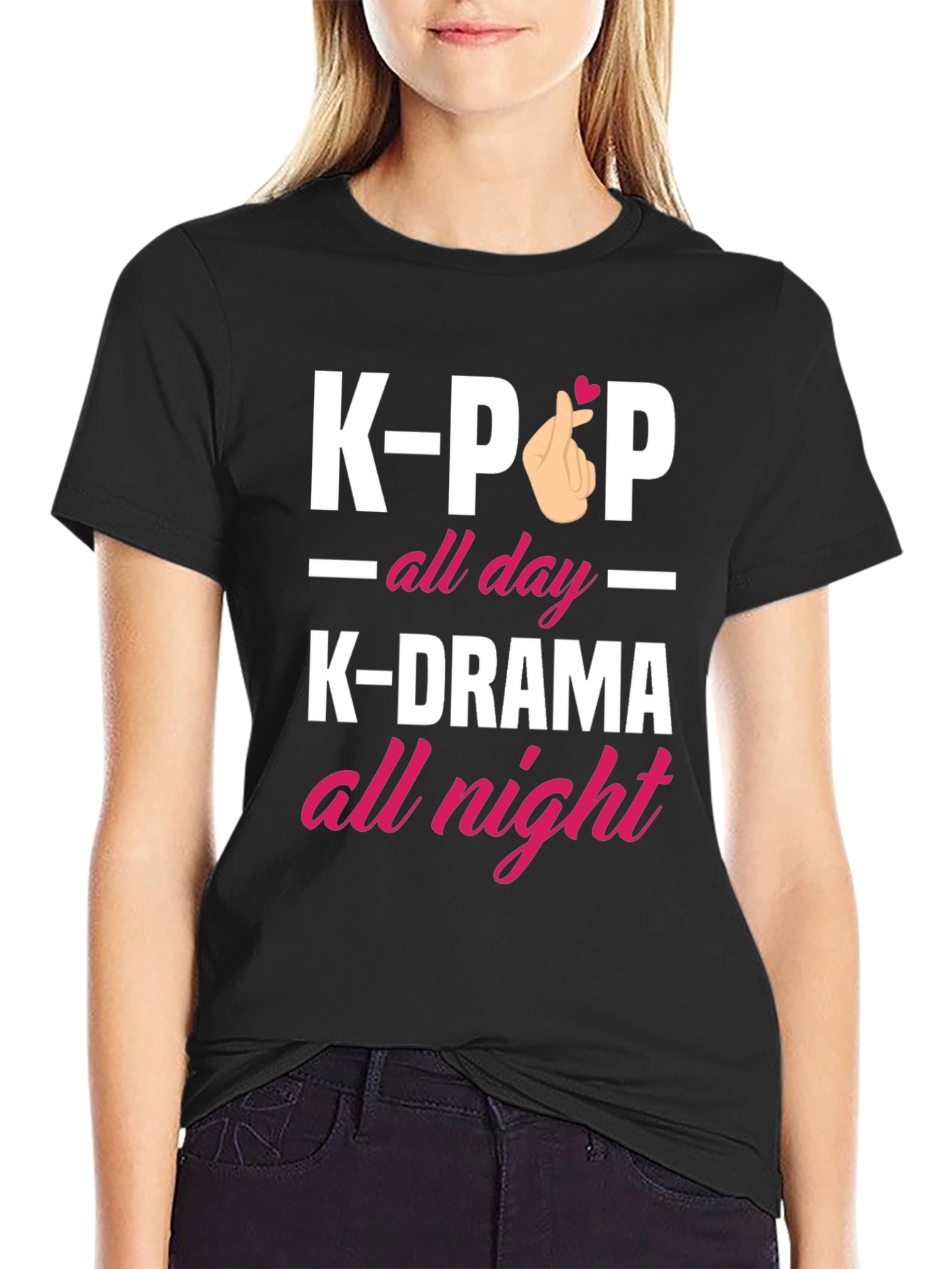 K-Pop All Day K-Drama All Night T-Shirt