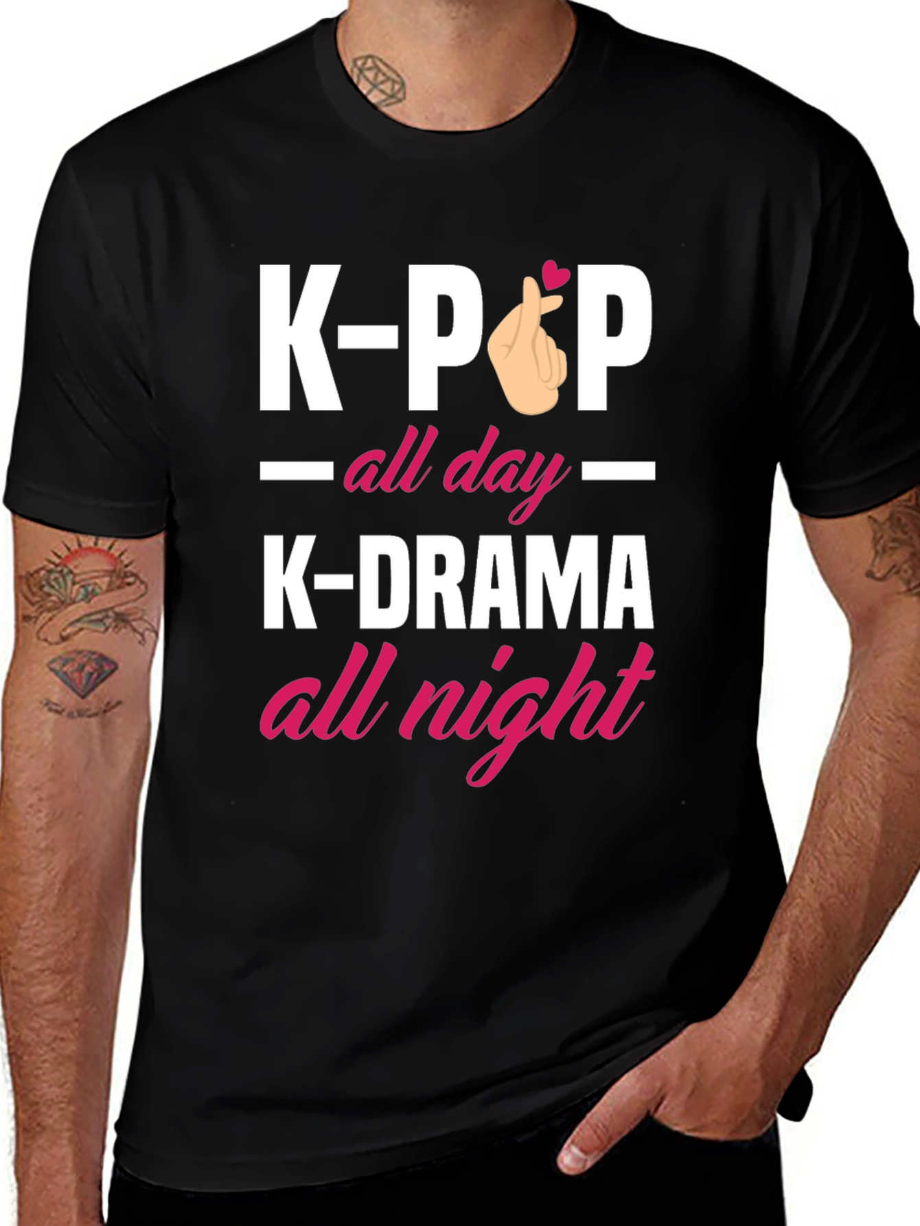 K-Pop All Day K-Drama All Night T-Shirt