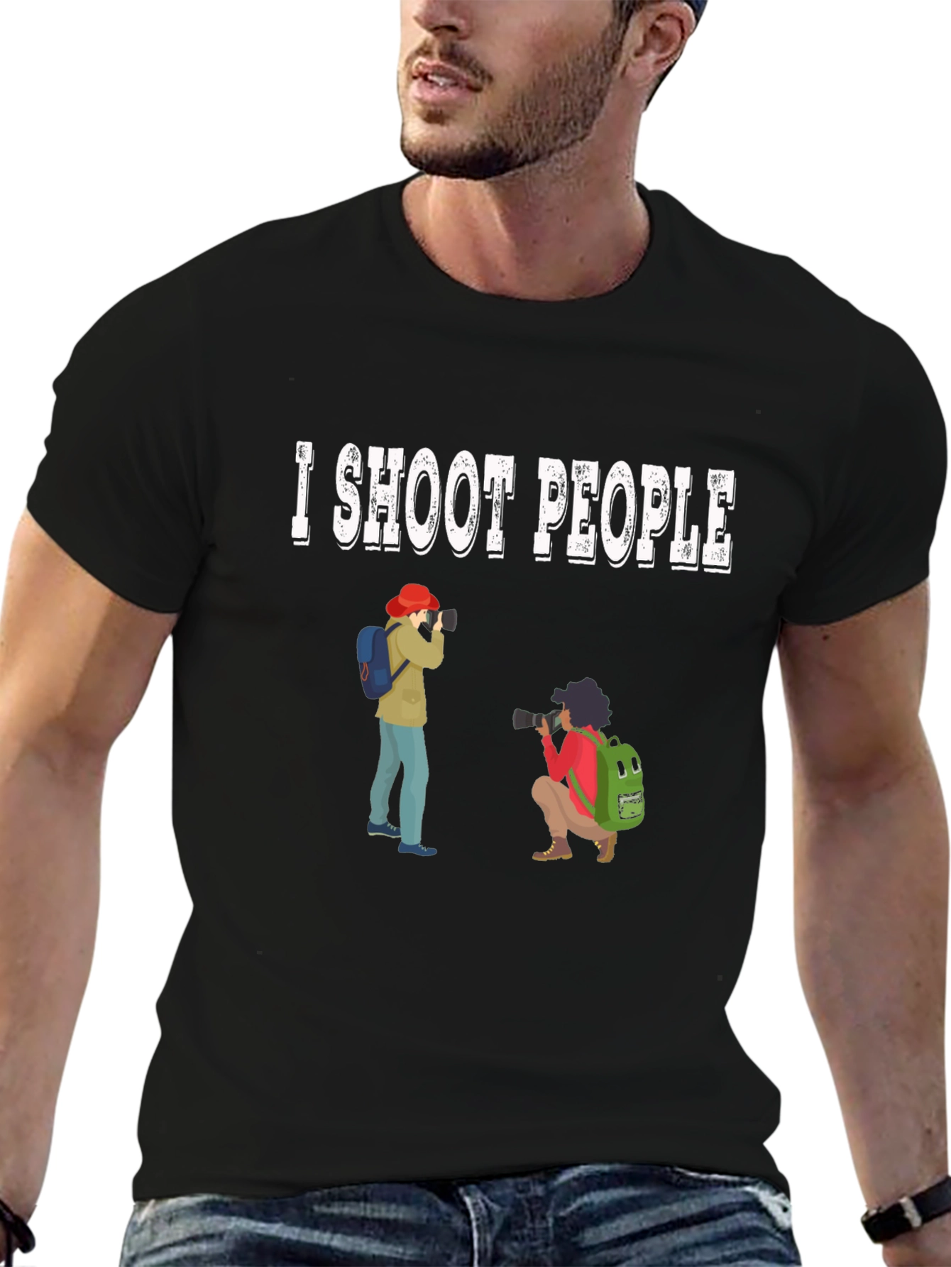 I Shoot People Funny Photographer T-Shirt
