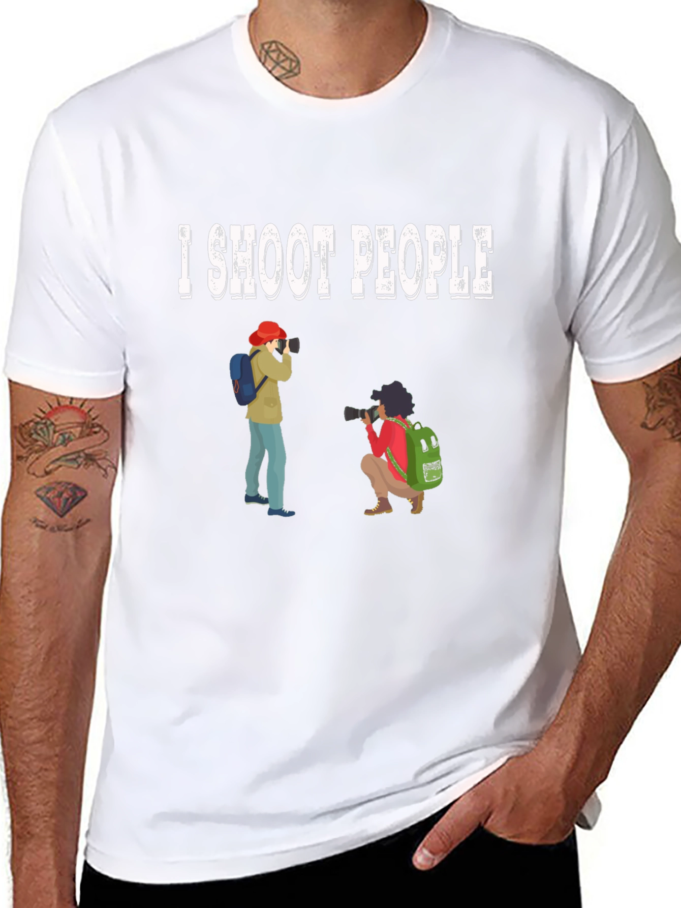 I Shoot People Funny Photographer T-Shirt