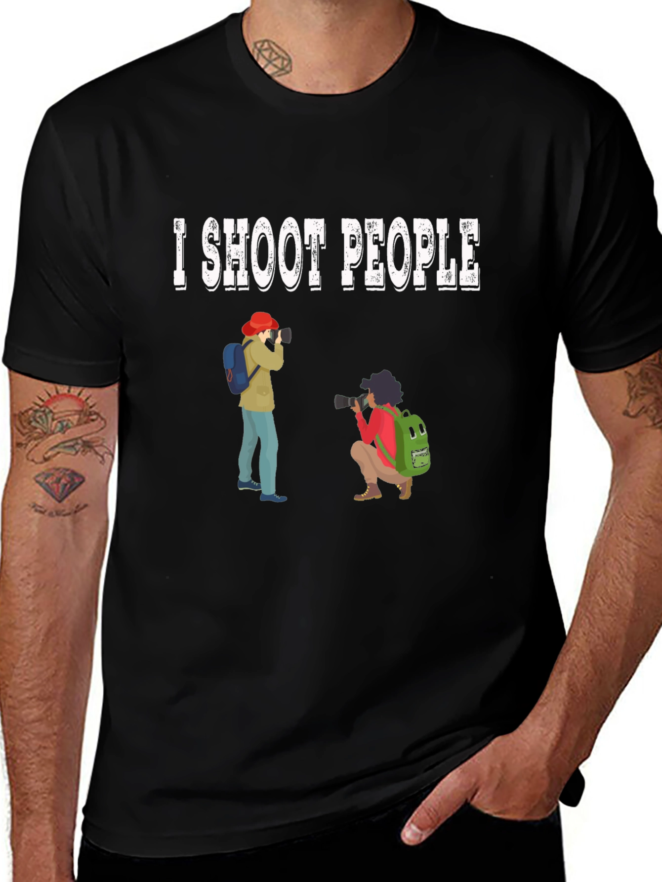 I Shoot People Funny Photographer T-Shirt