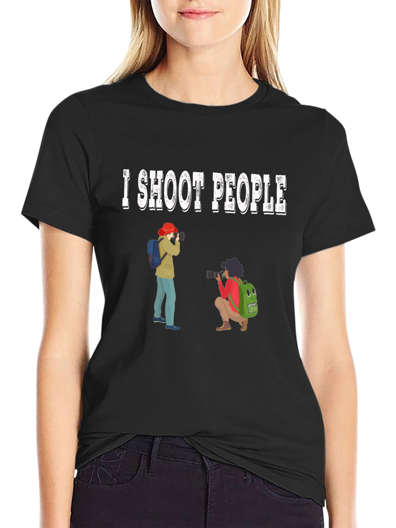 I Shoot People Funny Photographer T-Shirt