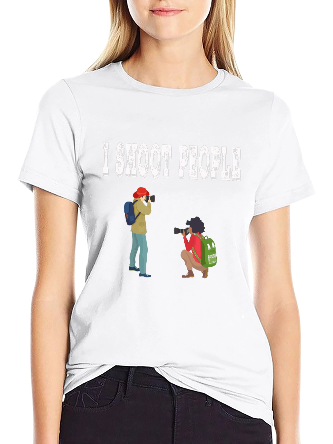 I Shoot People Funny Photographer T-Shirt
