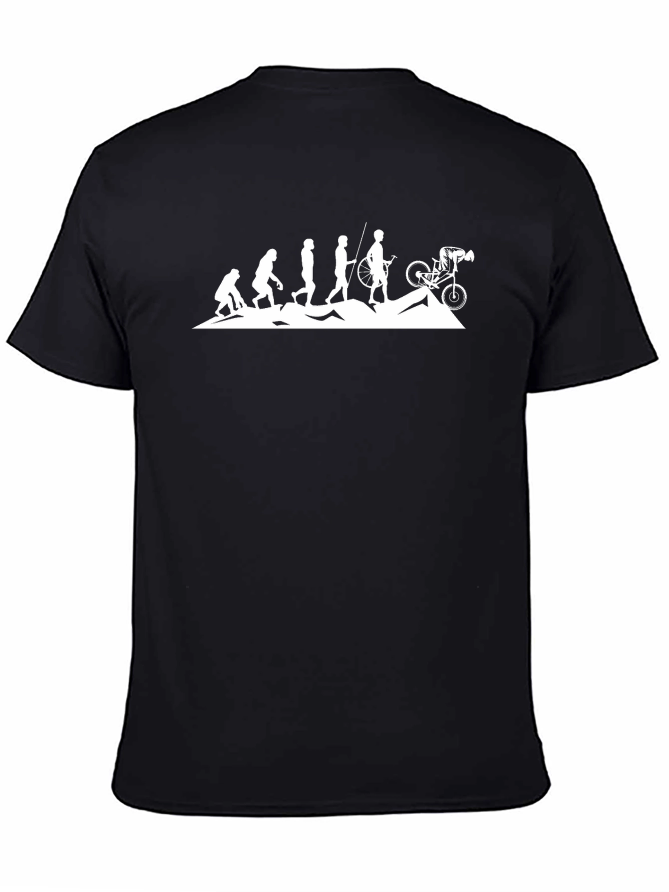 Evolution of Cycling Black T-Shirt
