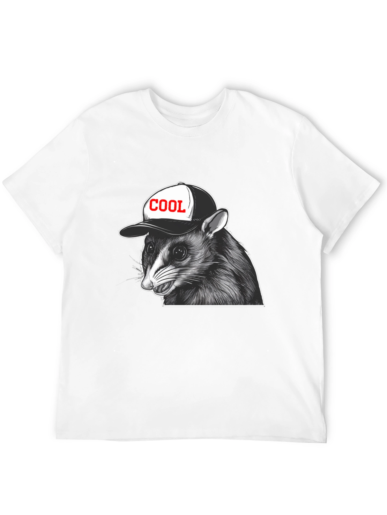 Cool Raccoon Graphic T-Shirt
