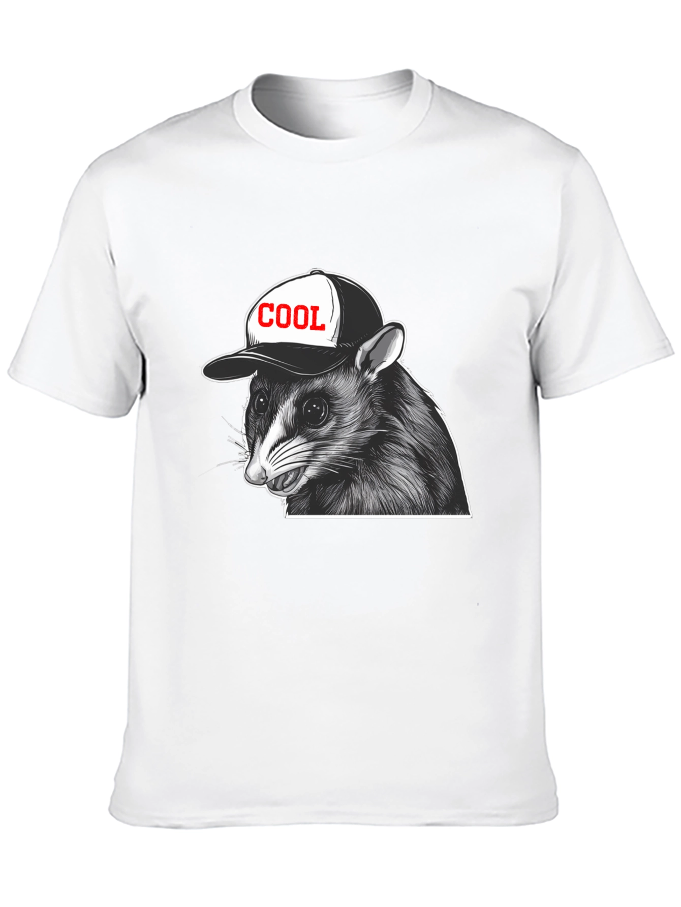Cool Raccoon Graphic T-Shirt