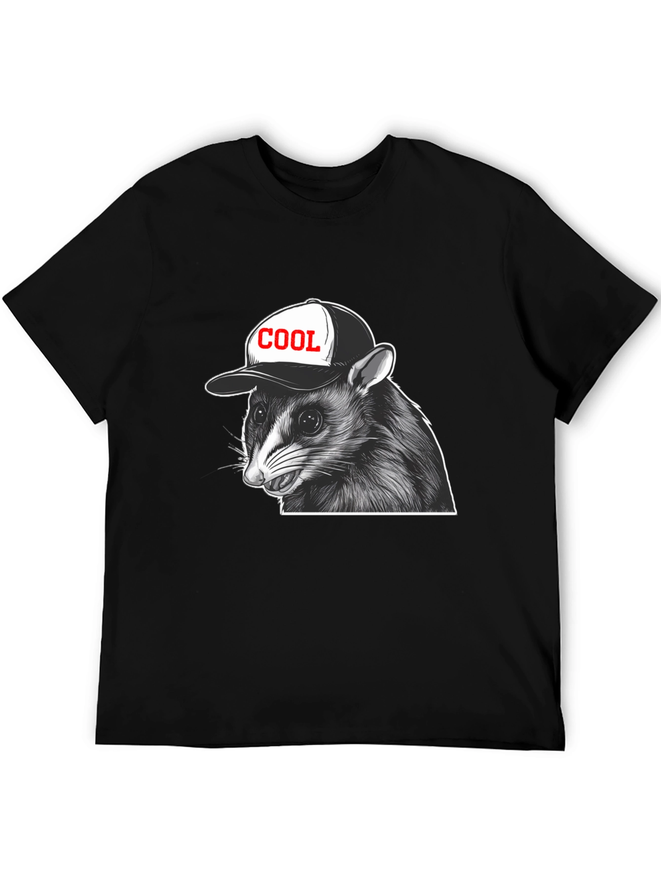 Cool Raccoon Graphic T-Shirt