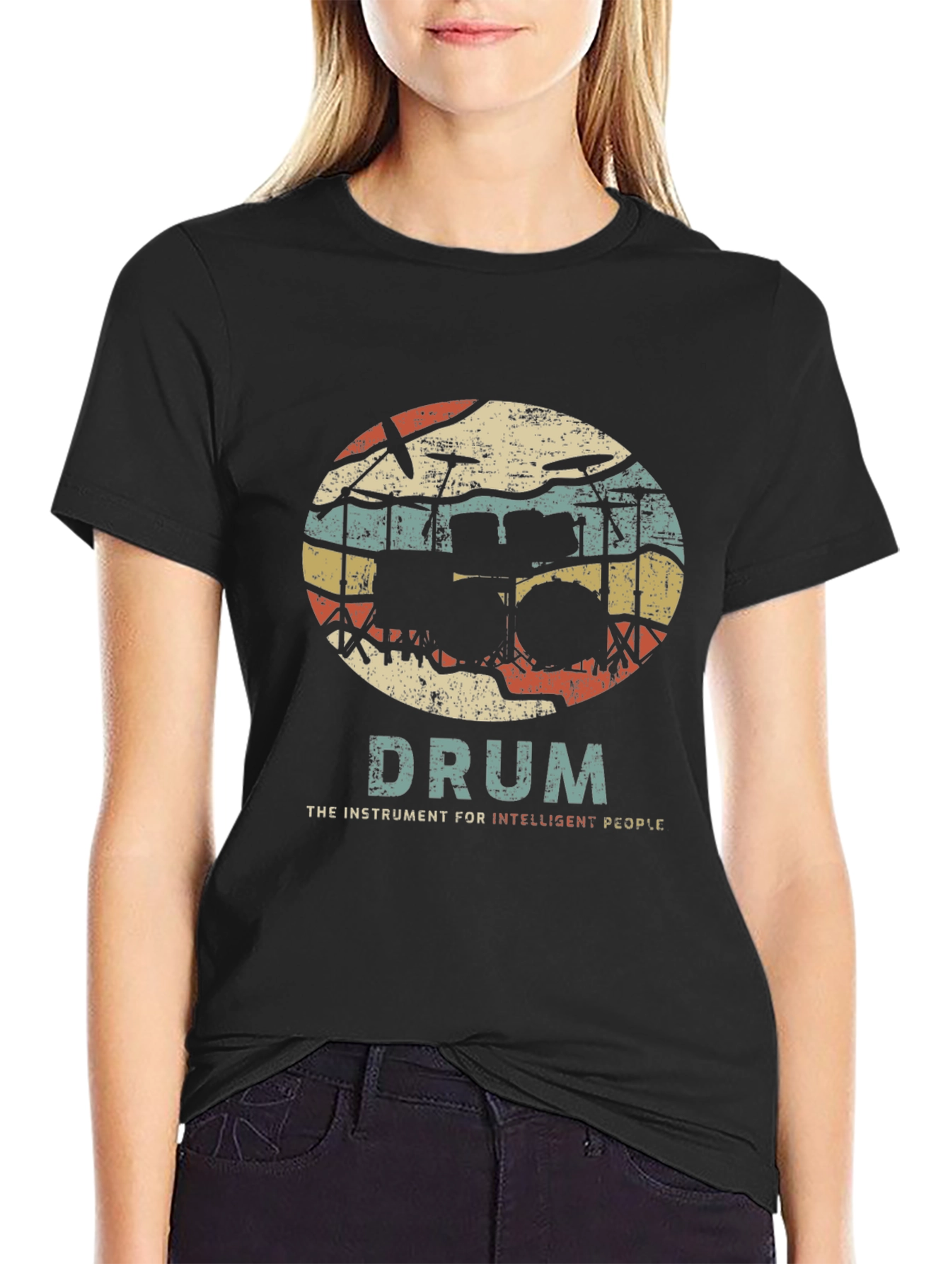Drum Instrument Intelligent People T-Shirt