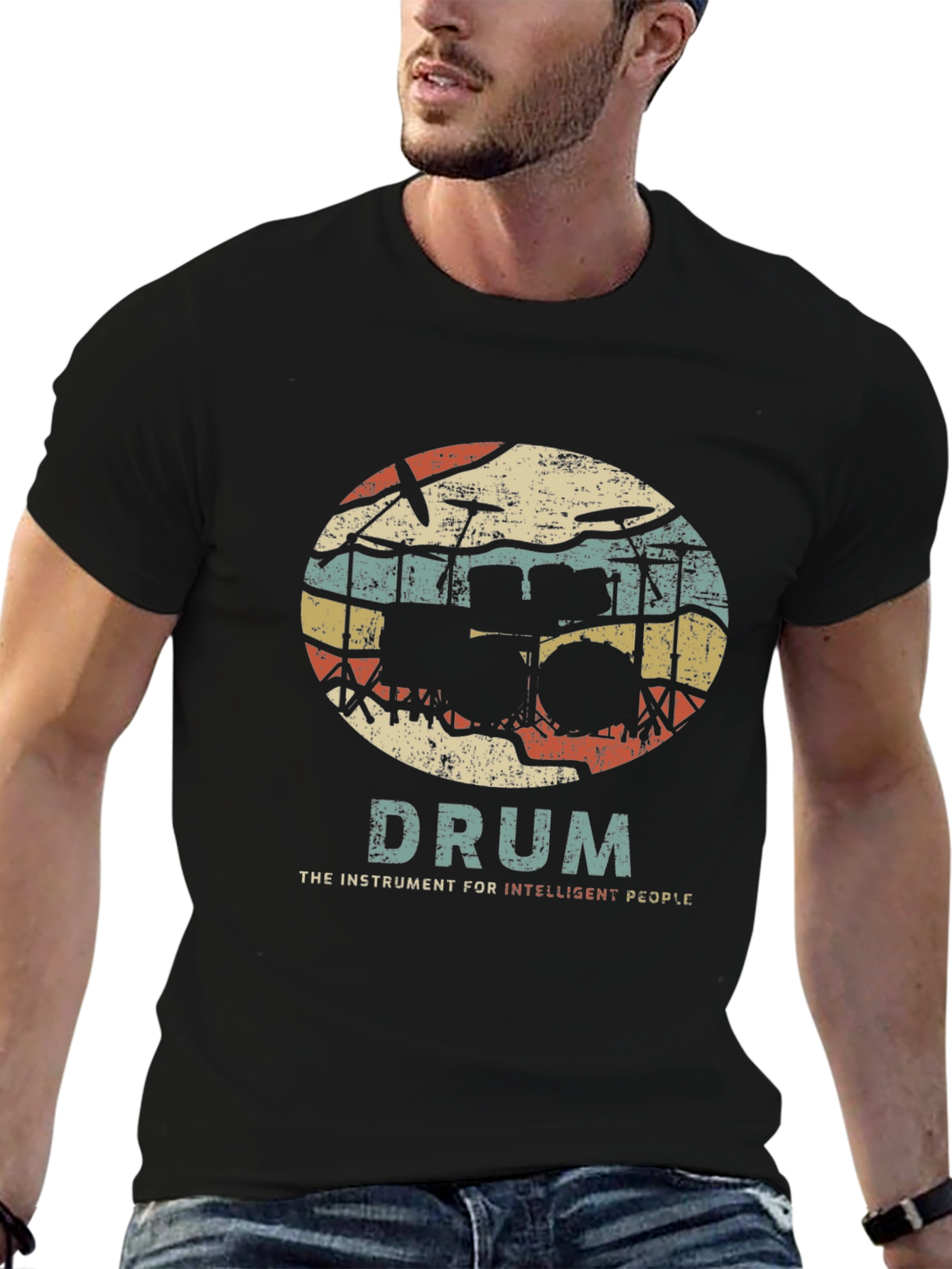 Drum Instrument Intelligent People T-Shirt
