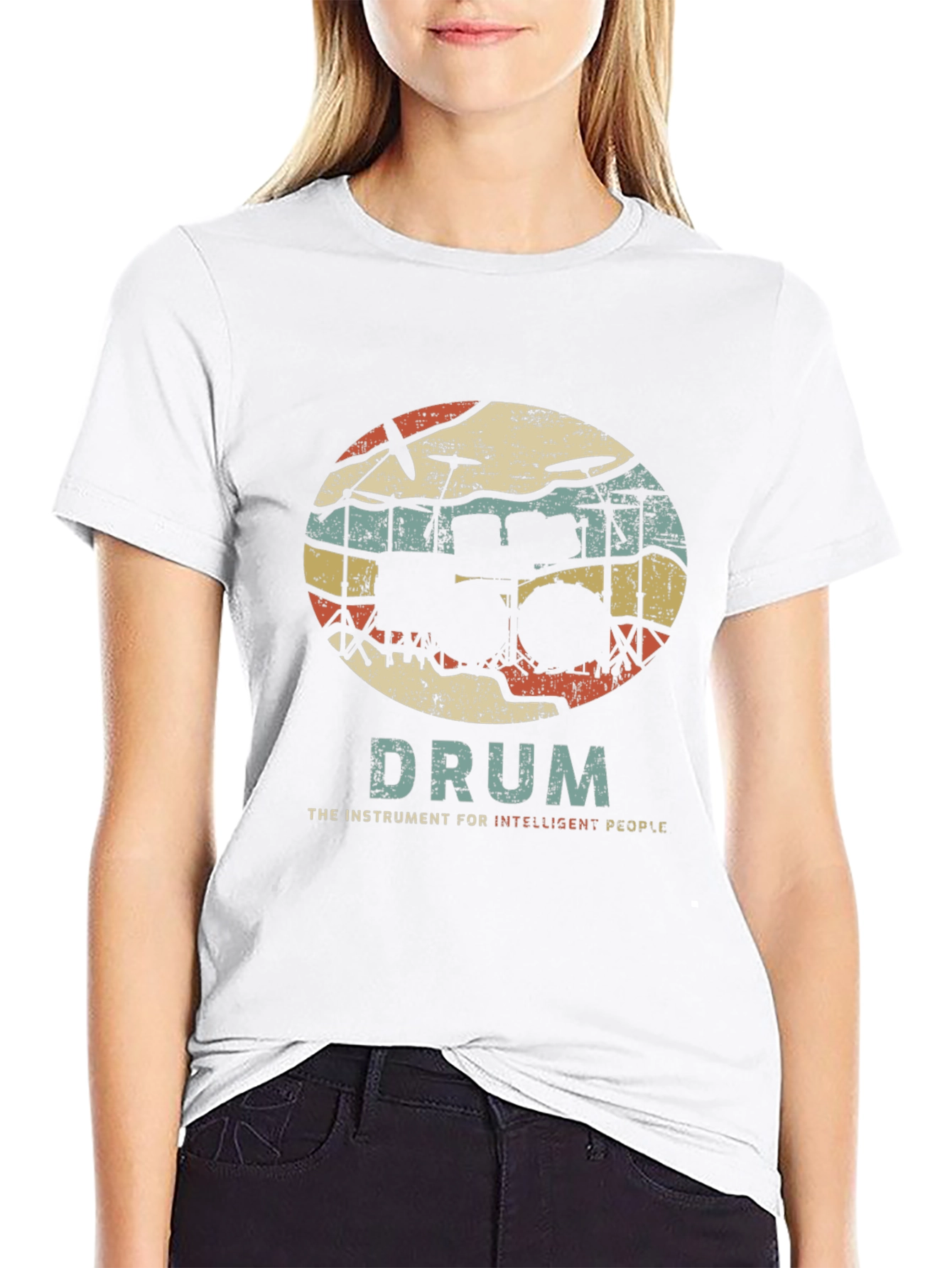 Drum Instrument Intelligent People T-Shirt