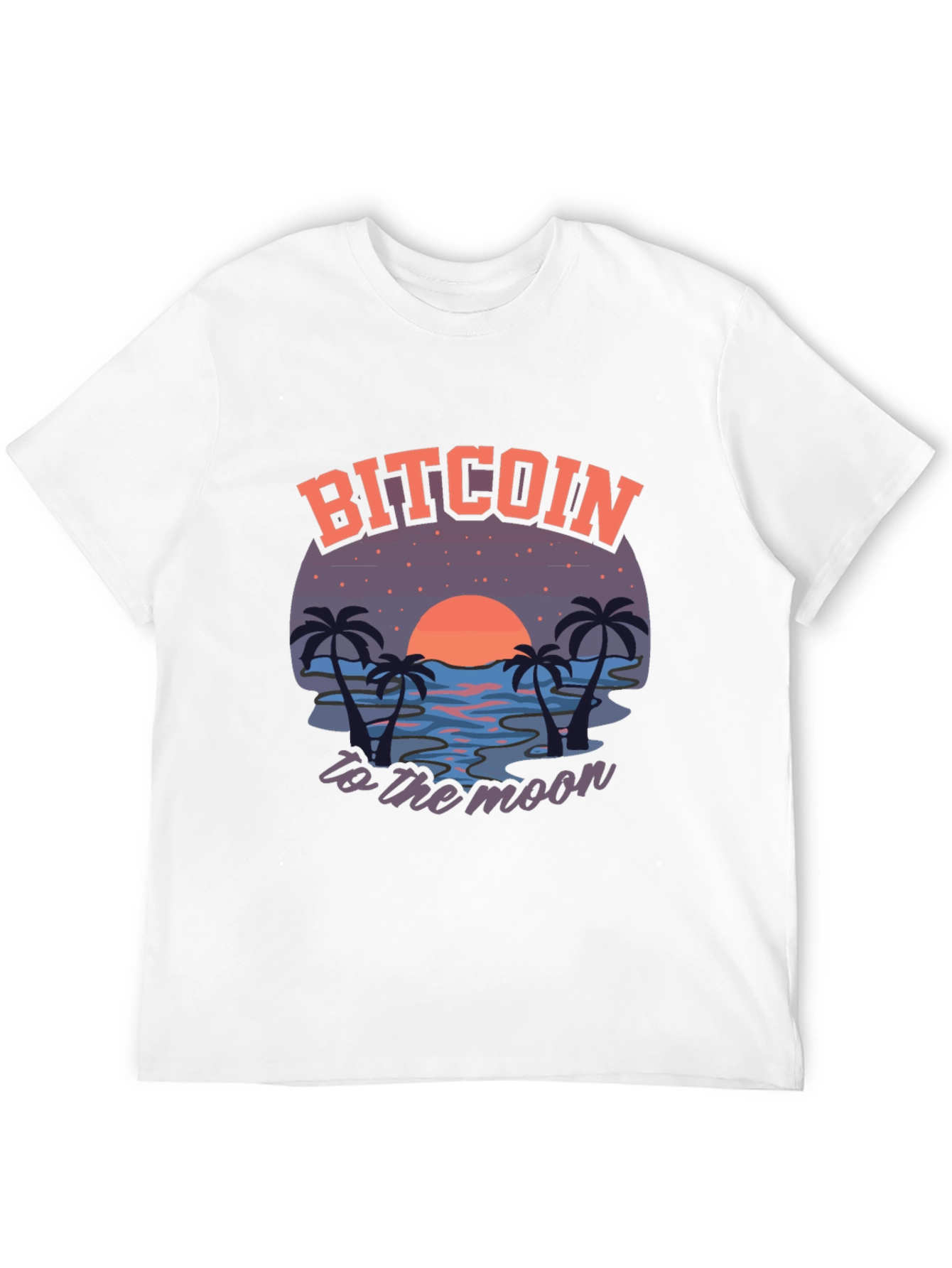Bitcoin to the Moon Graphic T-Shirt