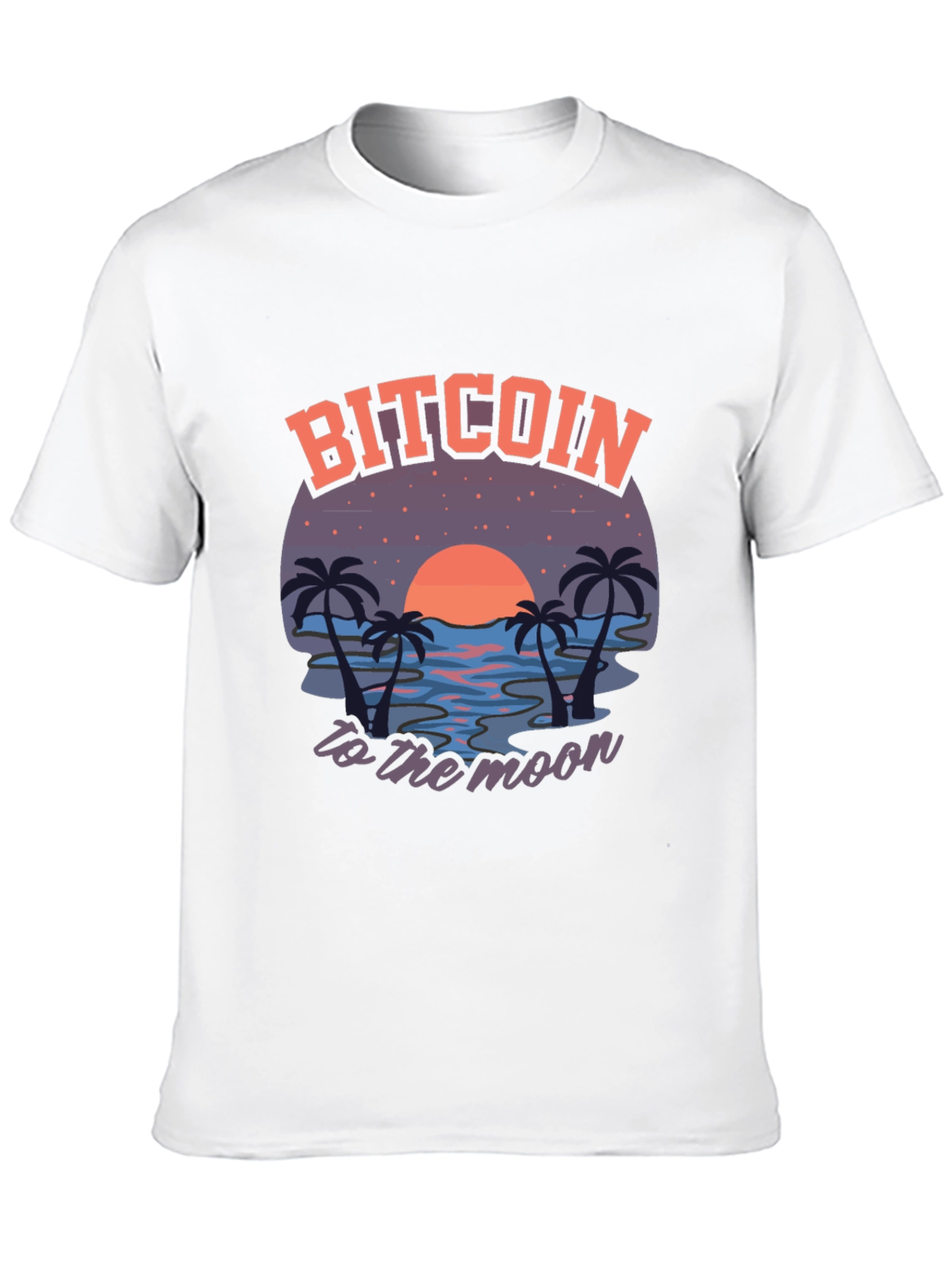 Bitcoin to the Moon Graphic T-Shirt