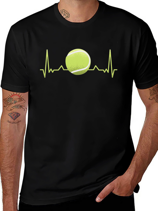 Tennis Heartbeat T-Shirt - Love for Tennis Tee