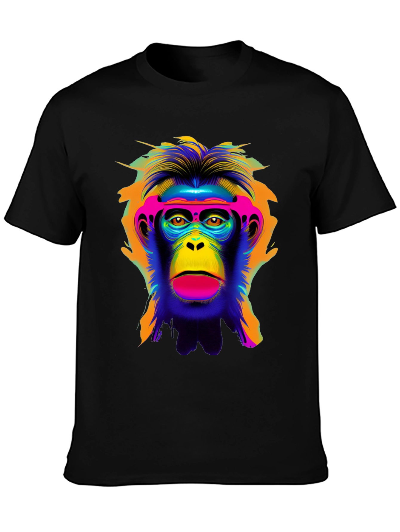 Vibrant Monkey Graphic Tee - Bold Statement Shirt
