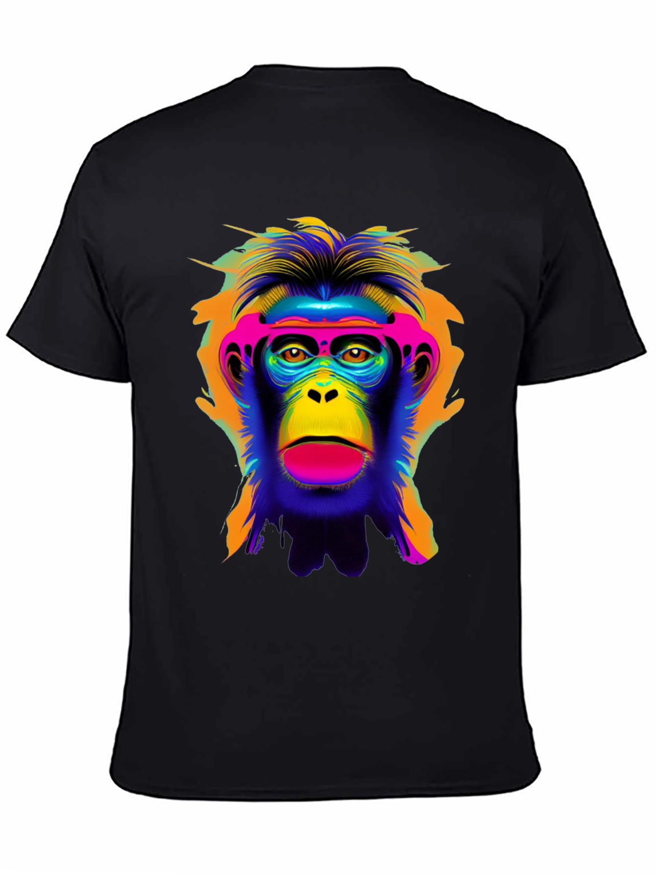 Vibrant Monkey Graphic Tee - Bold Statement Shirt